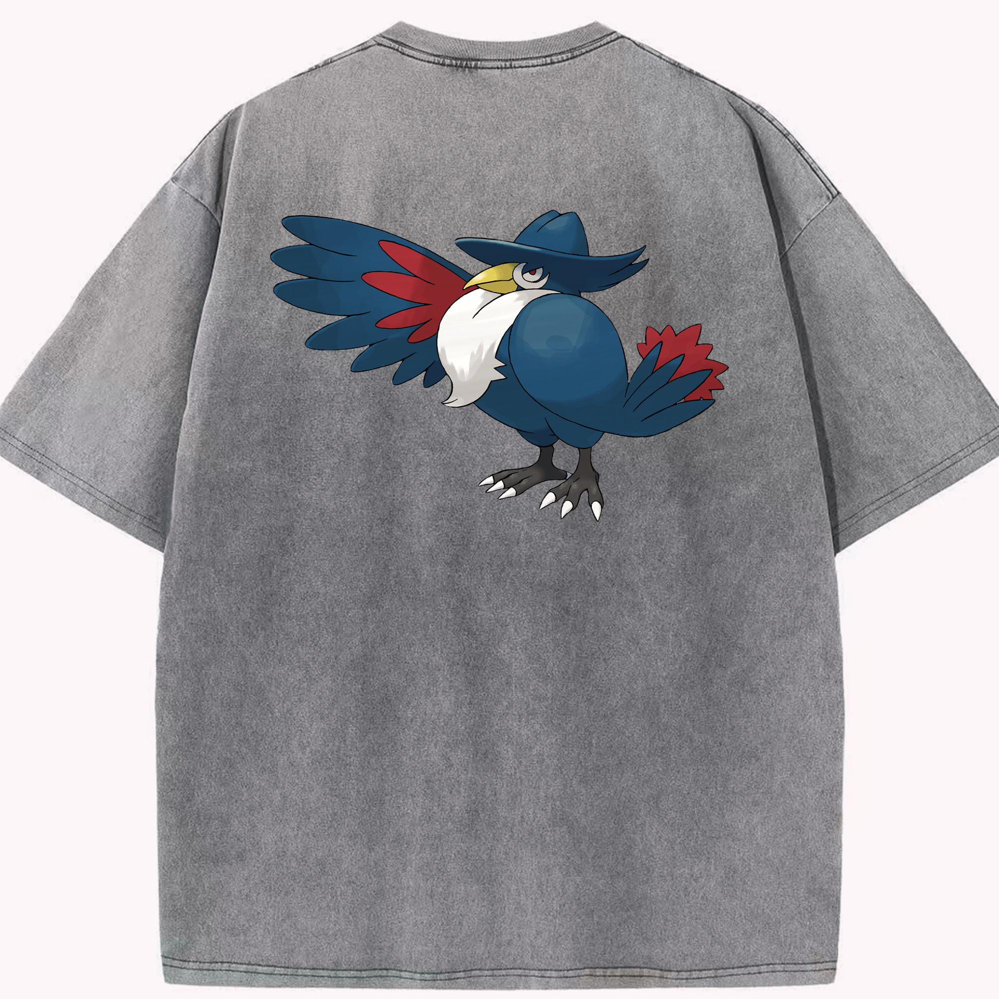 （画像用） ポケットモンスター Pokémon 綿100% ヴィンテージ風 半袖Tシャツ（背面プリント）