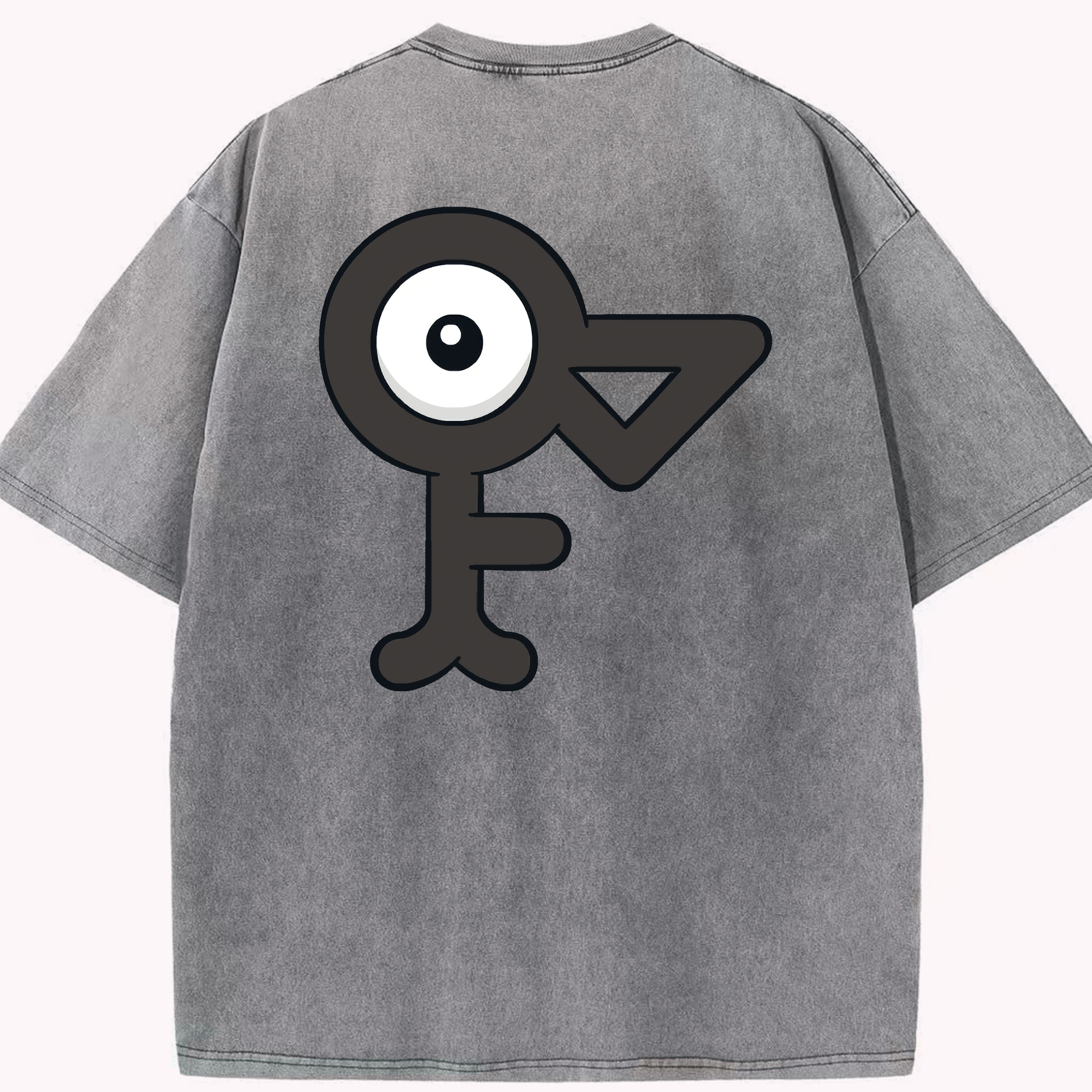 （画像用） ポケットモンスター Pokémon 綿100% ヴィンテージ風 半袖Tシャツ（背面プリント）
