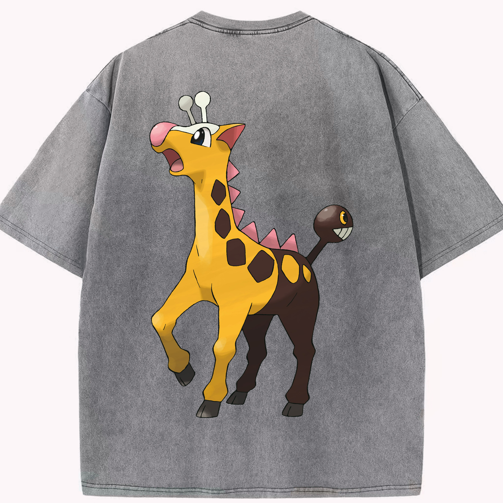 （画像用） ポケットモンスター Pokémon 綿100% ヴィンテージ風 半袖Tシャツ（背面プリント）