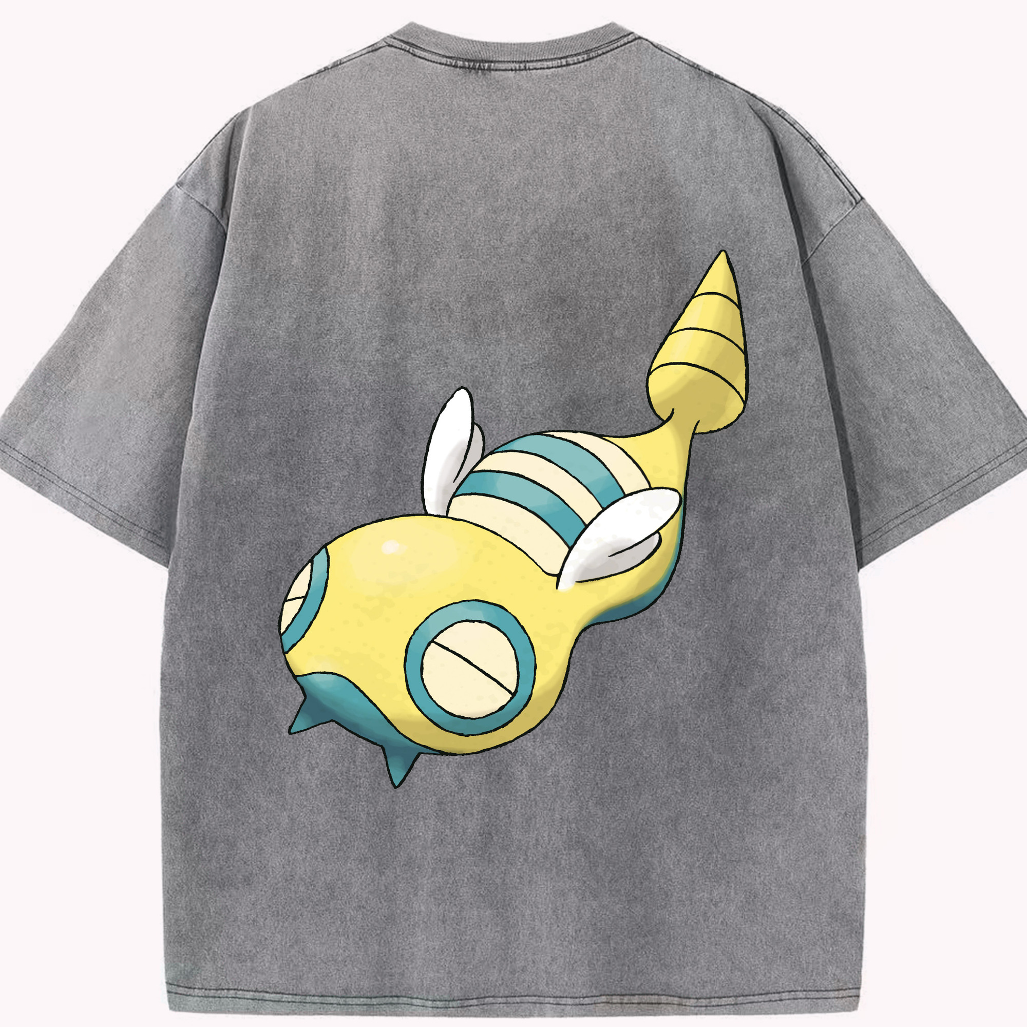 （画像用） ポケットモンスター Pokémon 綿100% ヴィンテージ風 半袖Tシャツ（背面プリント）