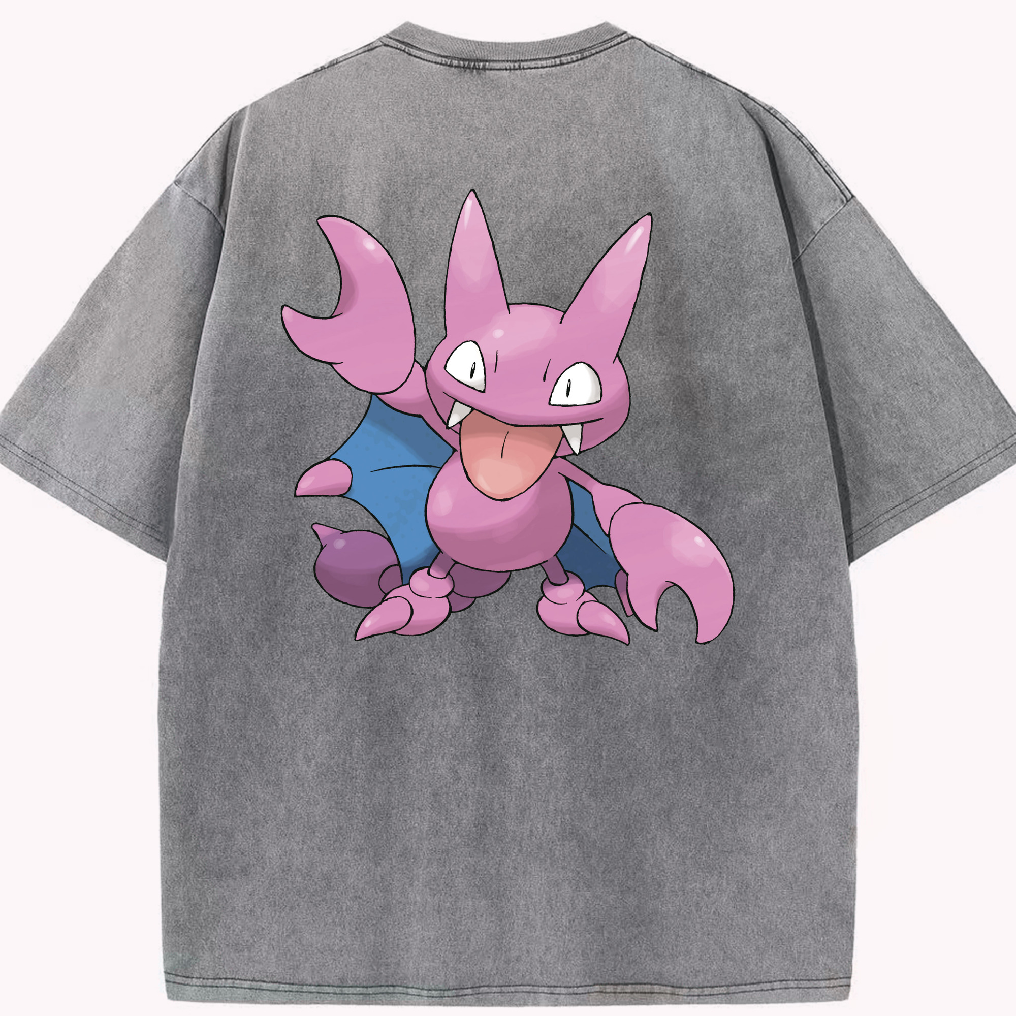 （画像用） ポケットモンスター Pokémon 綿100% ヴィンテージ風 半袖Tシャツ（背面プリント）