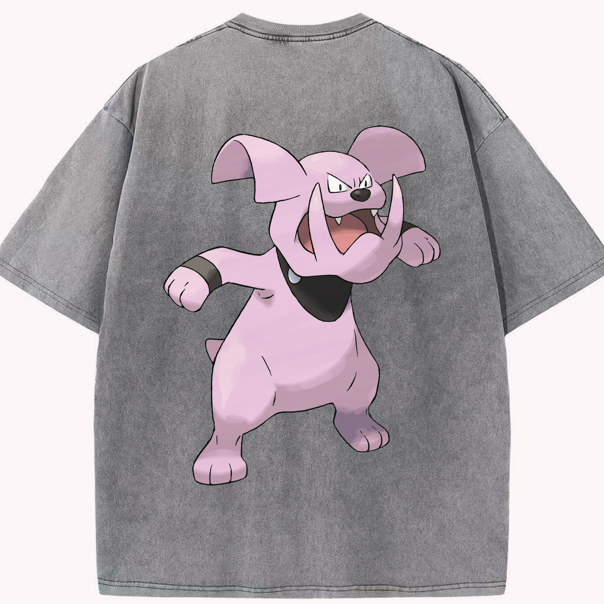 （画像用） ポケットモンスター Pokémon 綿100% ヴィンテージ風 半袖Tシャツ（背面プリント）