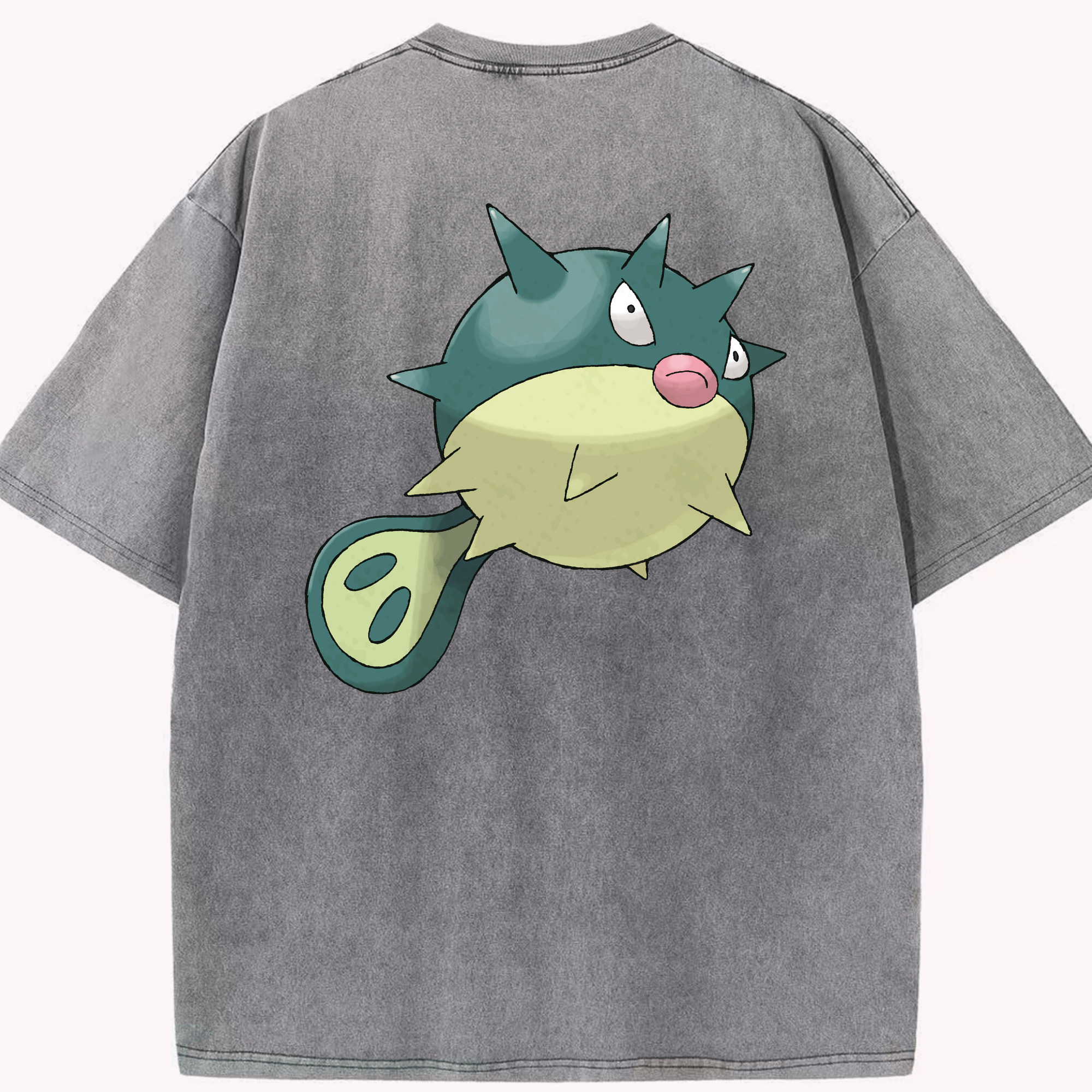 （画像用） ポケットモンスター Pokémon 綿100% ヴィンテージ風 半袖Tシャツ（背面プリント）