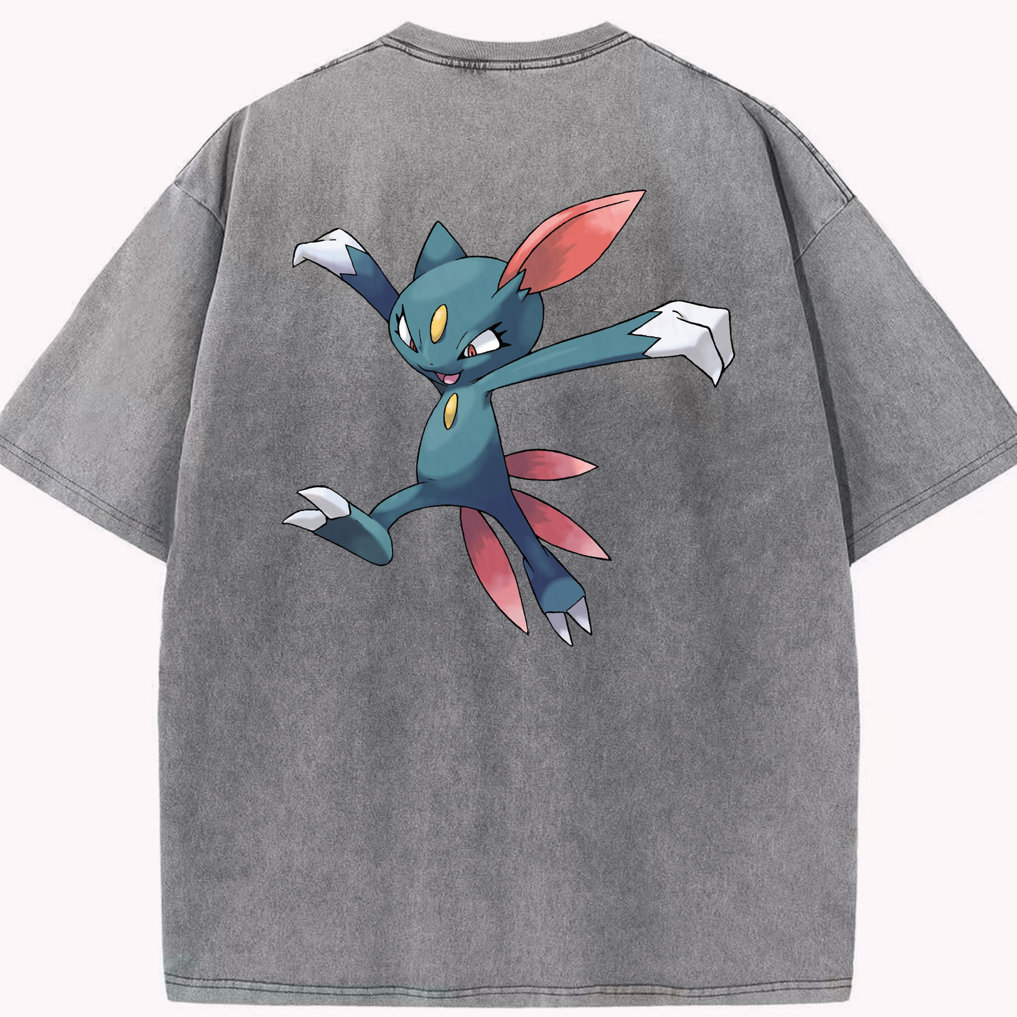 （画像用） ポケットモンスター Pokémon 綿100% ヴィンテージ風 半袖Tシャツ（背面プリント）