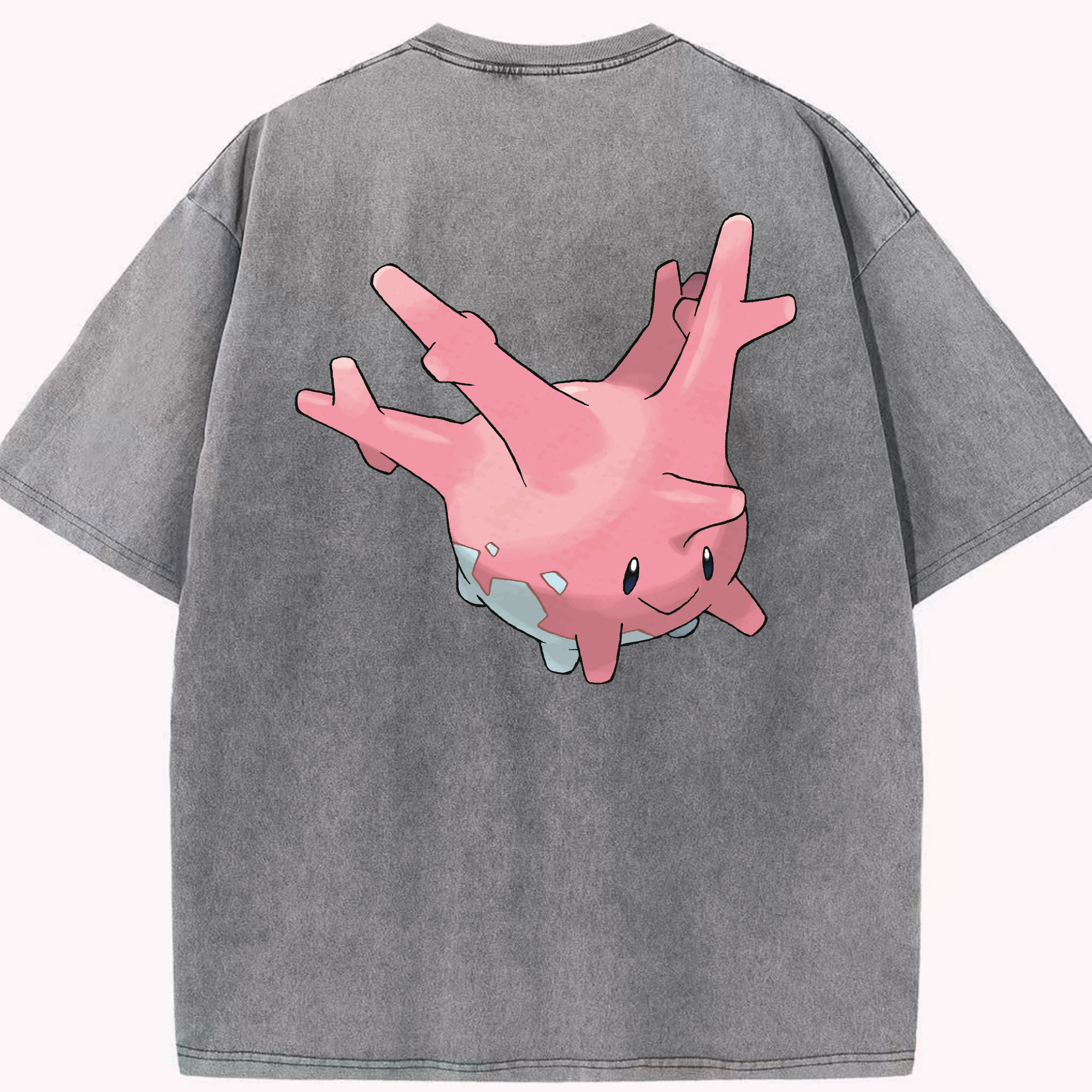 （画像用） ポケットモンスター Pokémon 綿100% ヴィンテージ風 半袖Tシャツ（背面プリント）