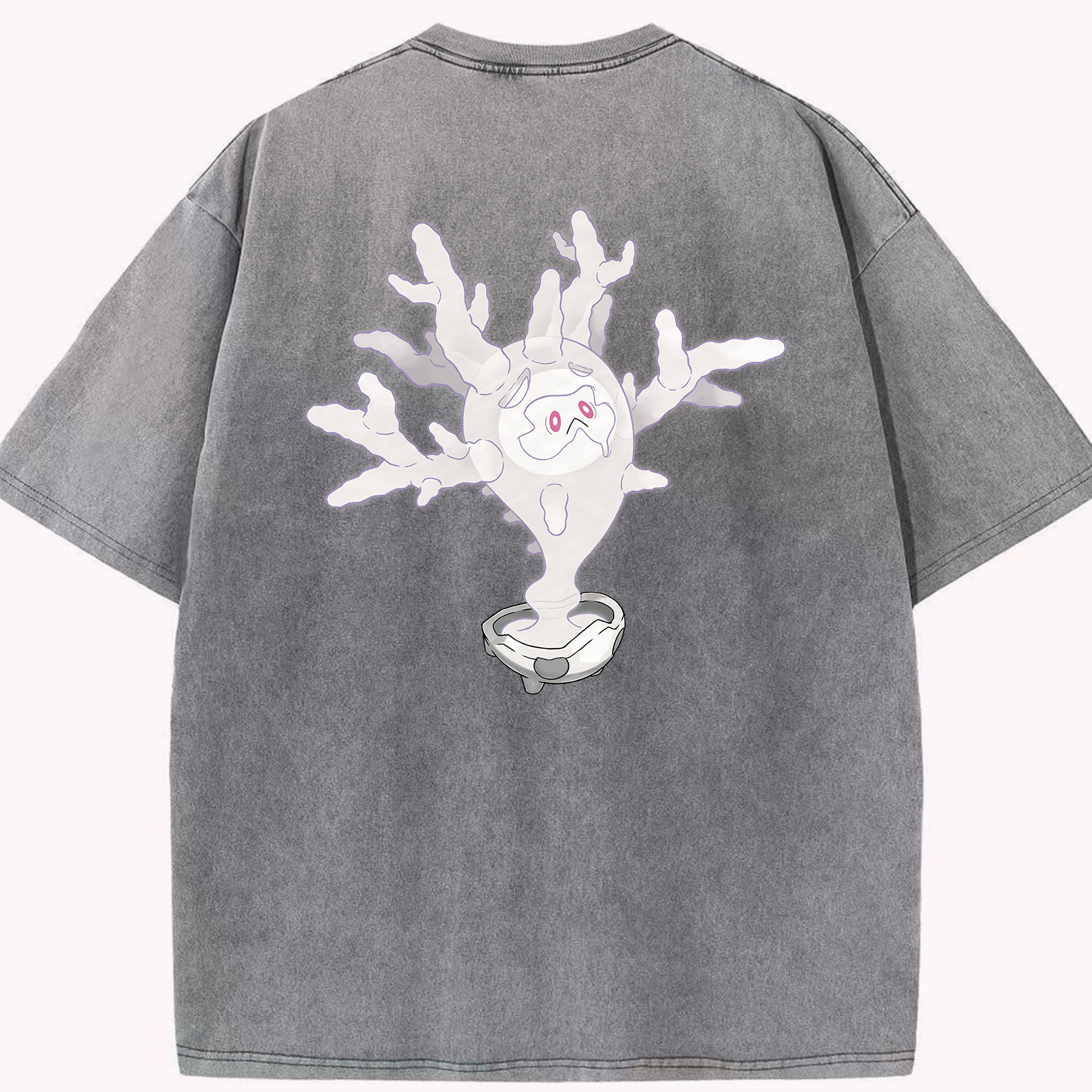 （画像用） ポケットモンスター Pokémon 綿100% ヴィンテージ風 半袖Tシャツ（背面プリント）