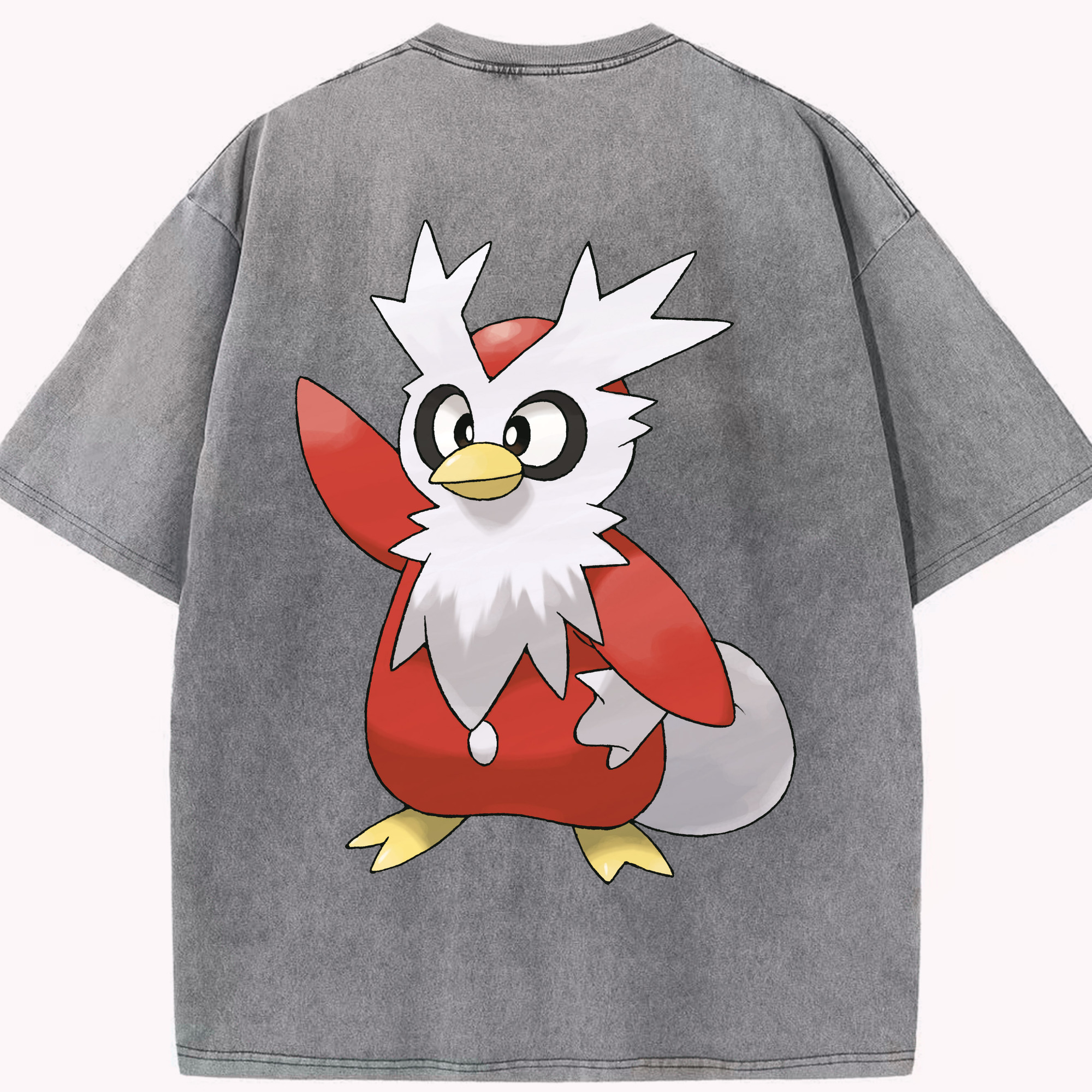 （画像用） ポケットモンスター Pokémon 綿100% ヴィンテージ風 半袖Tシャツ（背面プリント）