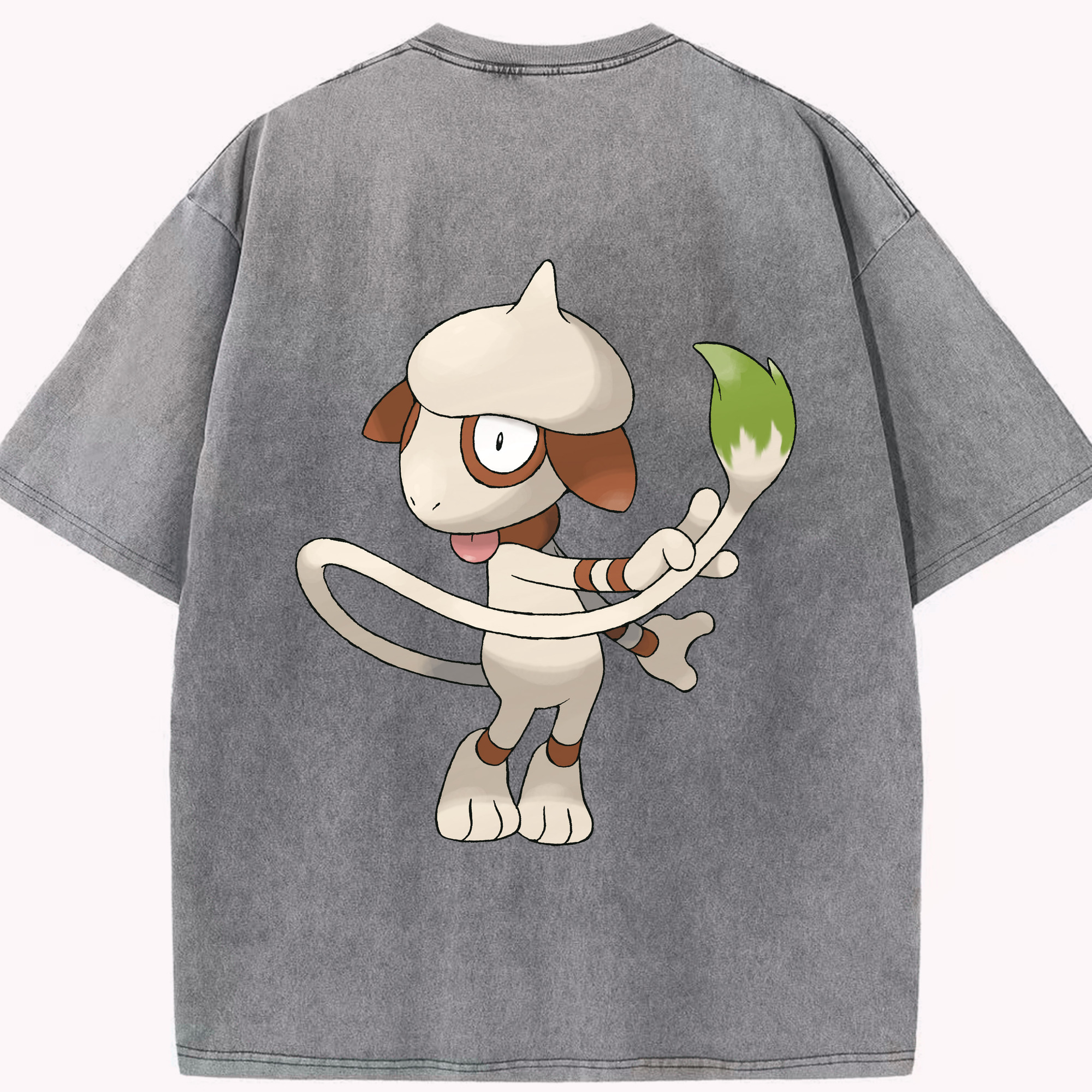（画像用） ポケットモンスター Pokémon 綿100% ヴィンテージ風 半袖Tシャツ（背面プリント）