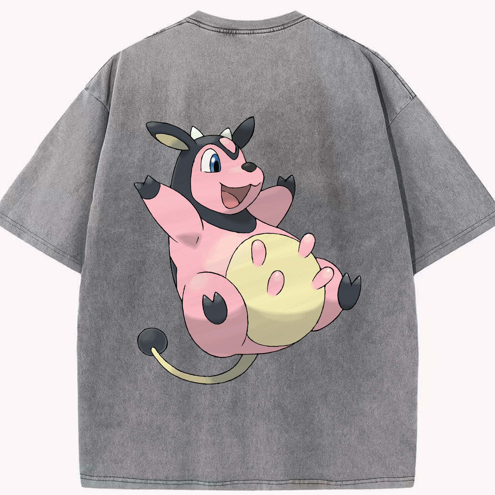 （画像用） ポケットモンスター Pokémon 綿100% ヴィンテージ風 半袖Tシャツ（背面プリント）