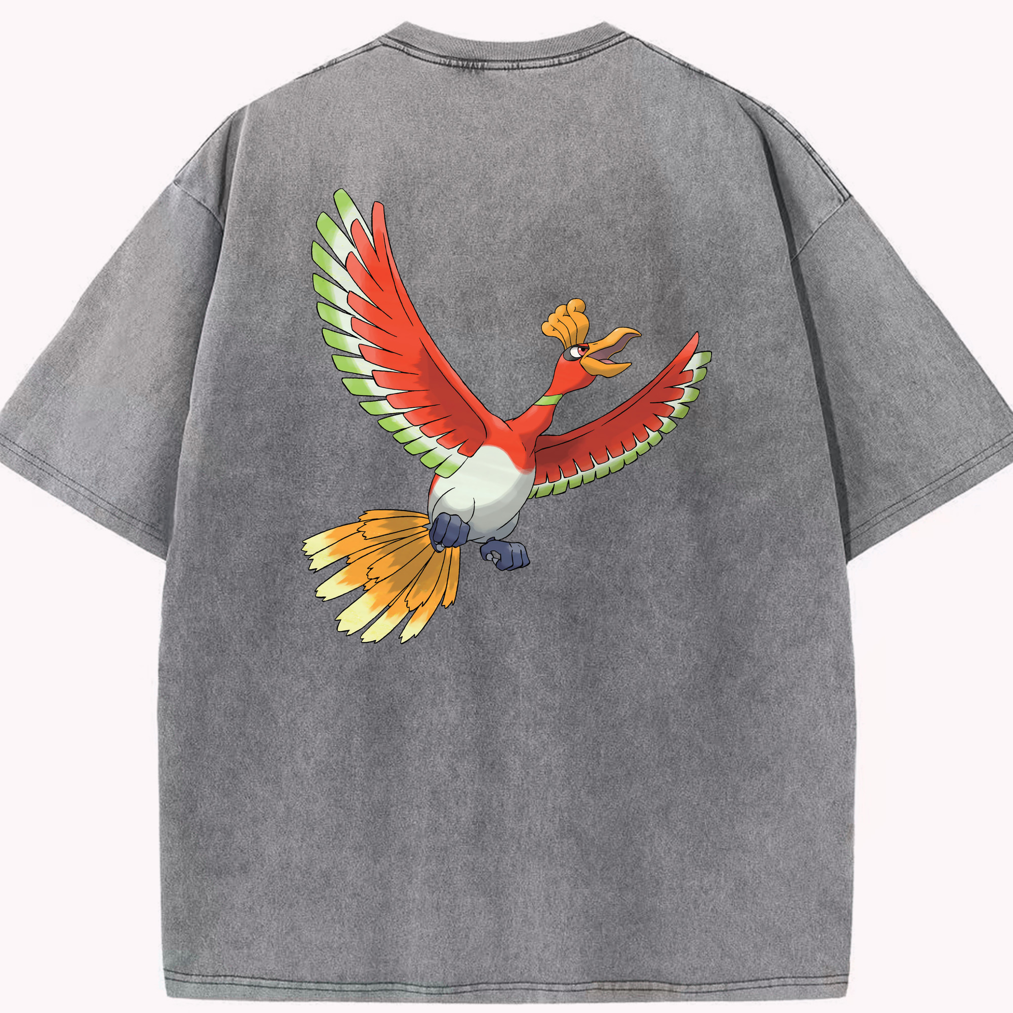 （画像用） ポケットモンスター Pokémon 綿100% ヴィンテージ風 半袖Tシャツ（背面プリント）