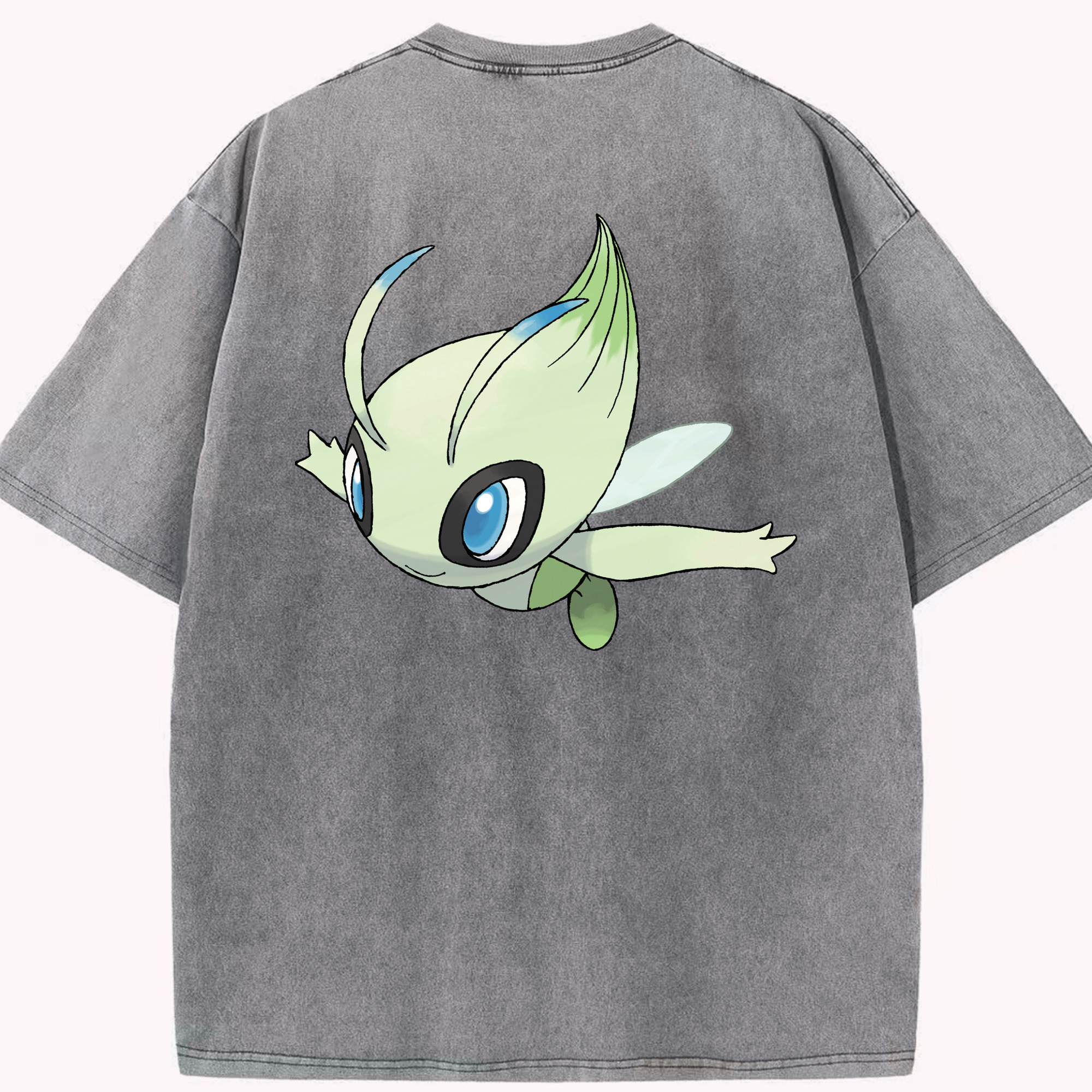 （画像用） ポケットモンスター Pokémon 綿100% ヴィンテージ風 半袖Tシャツ（背面プリント）