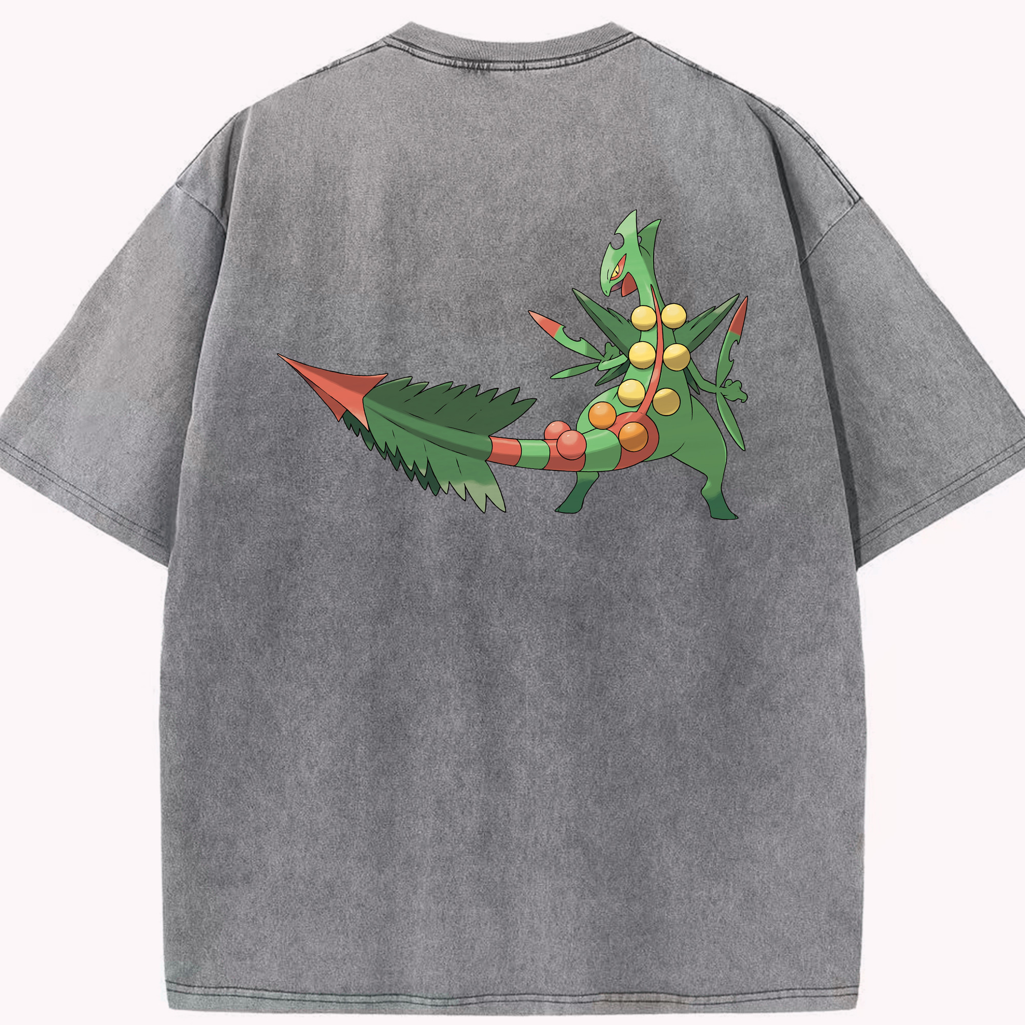 （画像用） ポケットモンスター Pokémon 綿100% ヴィンテージ風 半袖Tシャツ（背面プリント）