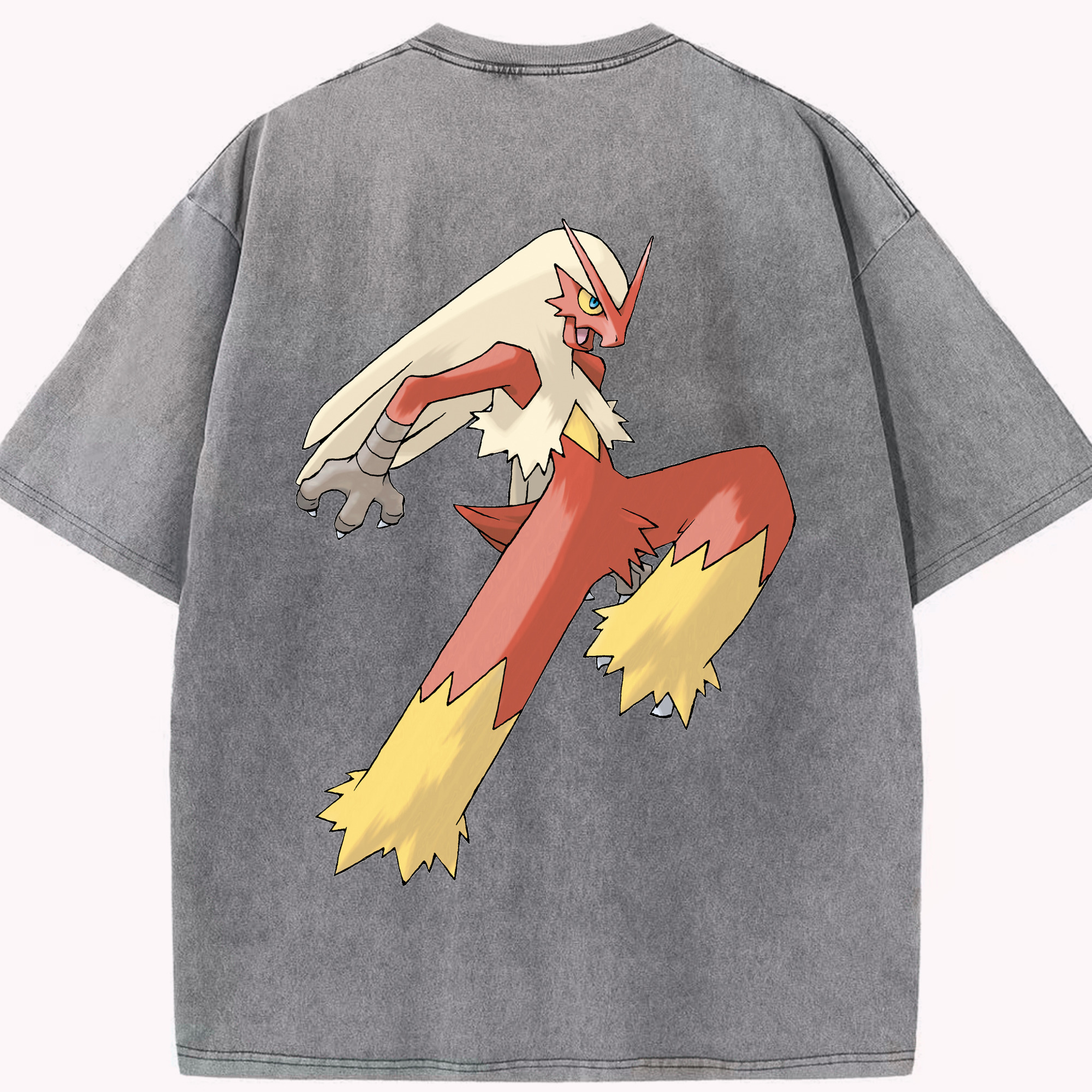 （画像用） ポケットモンスター Pokémon 綿100% ヴィンテージ風 半袖Tシャツ（背面プリント）