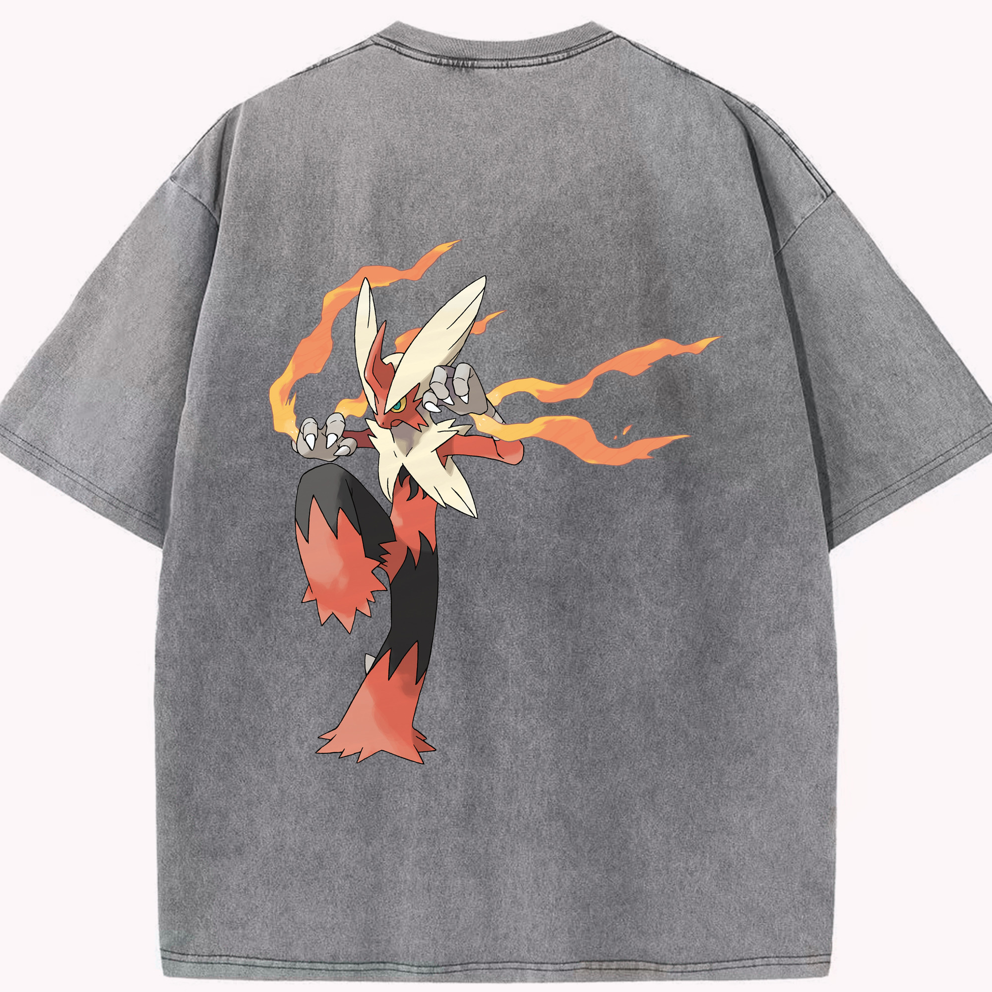 （画像用） ポケットモンスター Pokémon 綿100% ヴィンテージ風 半袖Tシャツ（背面プリント）