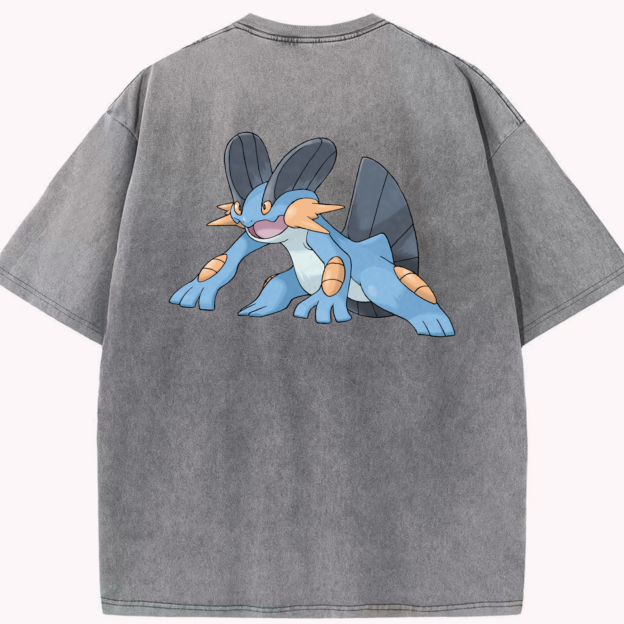 （画像用） ポケットモンスター Pokémon 綿100% ヴィンテージ風 半袖Tシャツ（背面プリント）