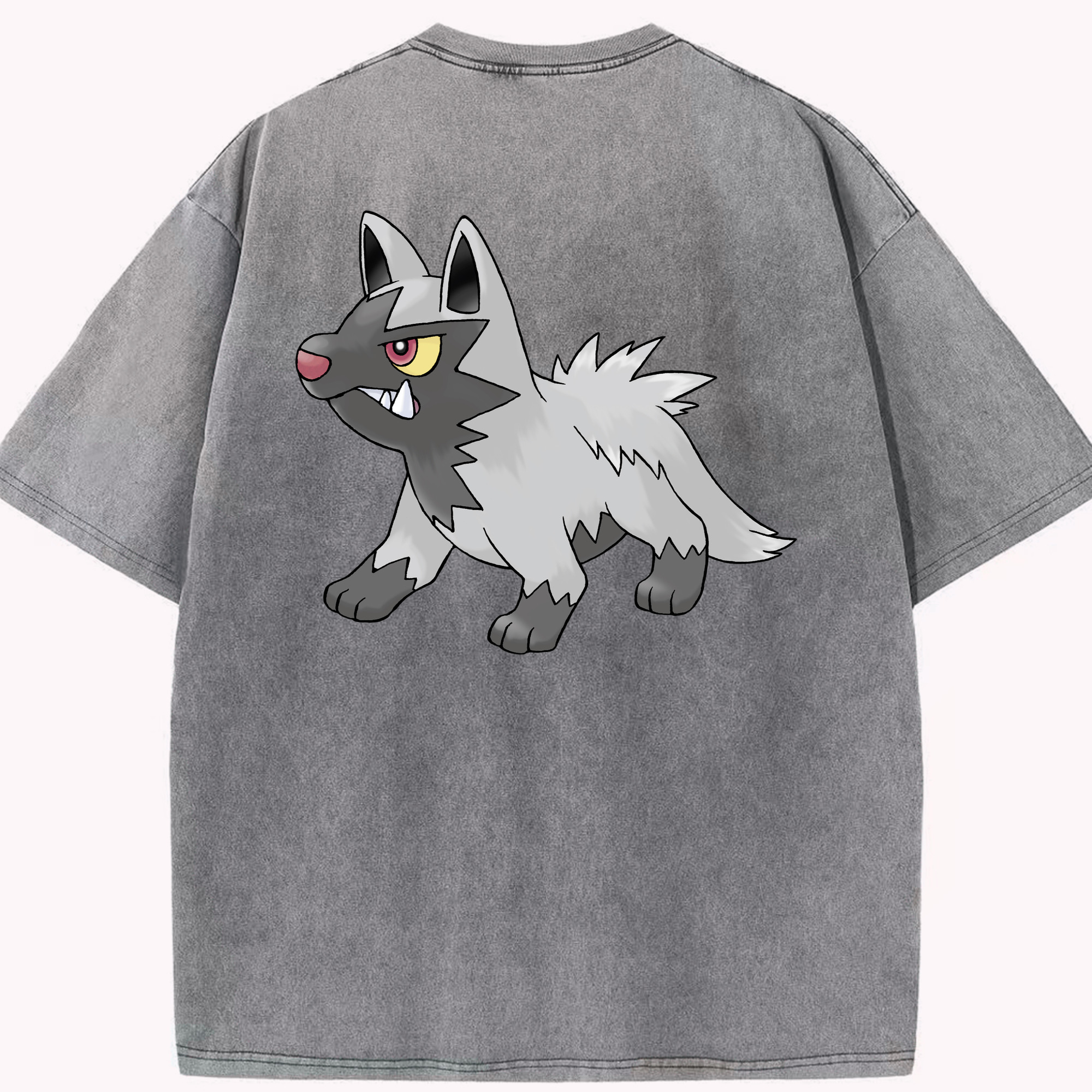 （画像用） ポケットモンスター Pokémon 綿100% ヴィンテージ風 半袖Tシャツ（背面プリント）
