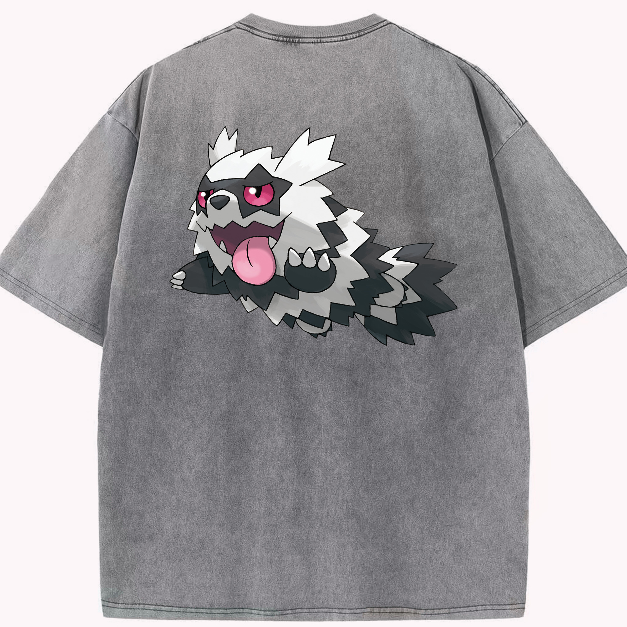 （画像用） ポケットモンスター Pokémon 綿100% ヴィンテージ風 半袖Tシャツ（背面プリント）