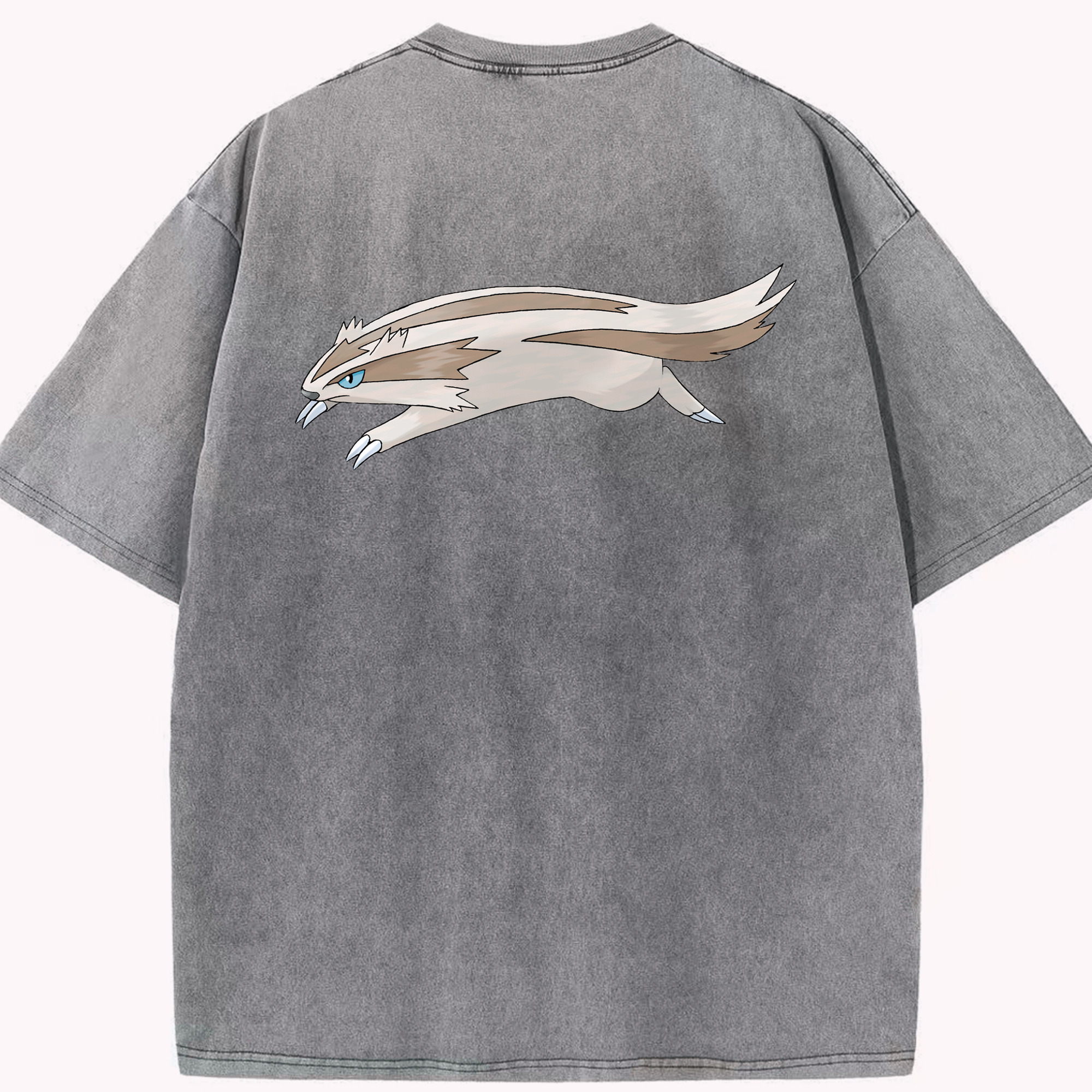 （画像用） ポケットモンスター Pokémon 綿100% ヴィンテージ風 半袖Tシャツ（背面プリント）