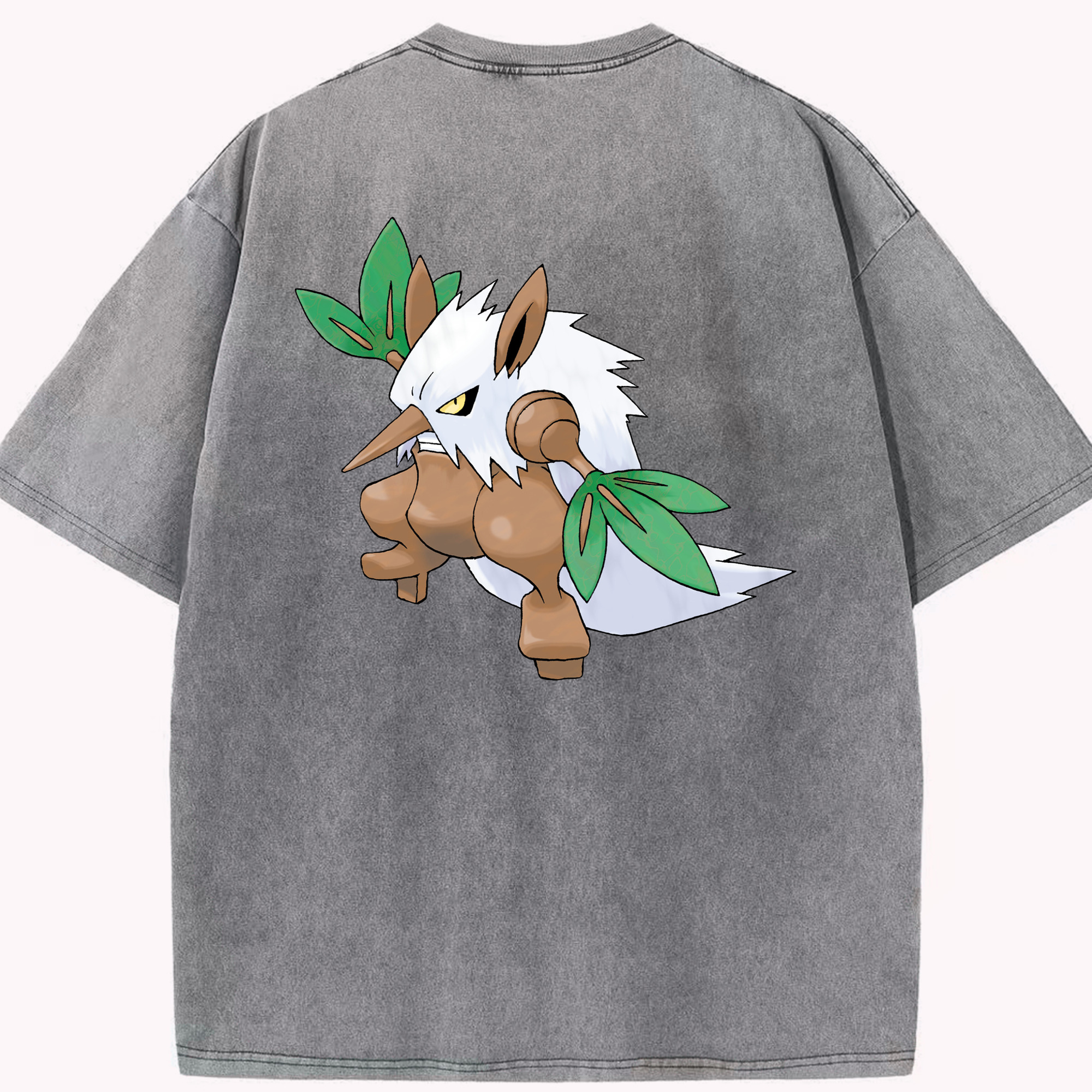 （画像用） ポケットモンスター Pokémon 綿100% ヴィンテージ風 半袖Tシャツ（背面プリント）