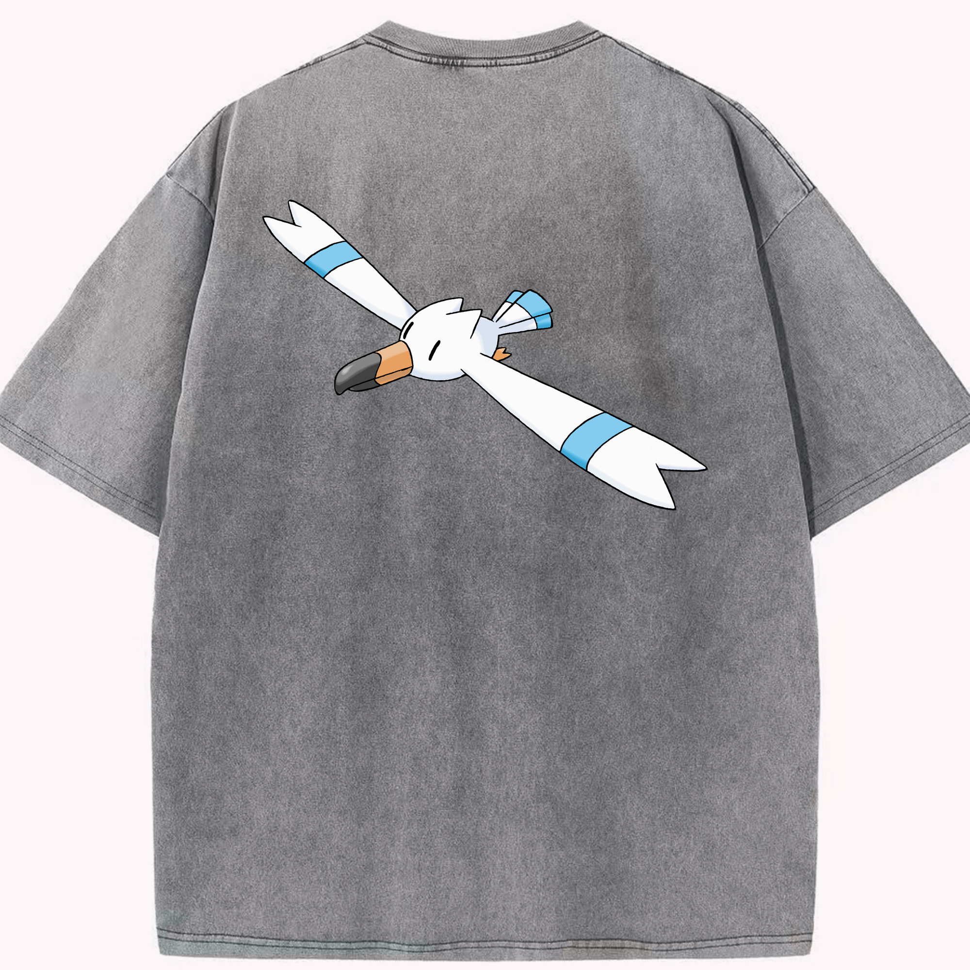 （画像用） ポケットモンスター Pokémon 綿100% ヴィンテージ風 半袖Tシャツ（背面プリント）