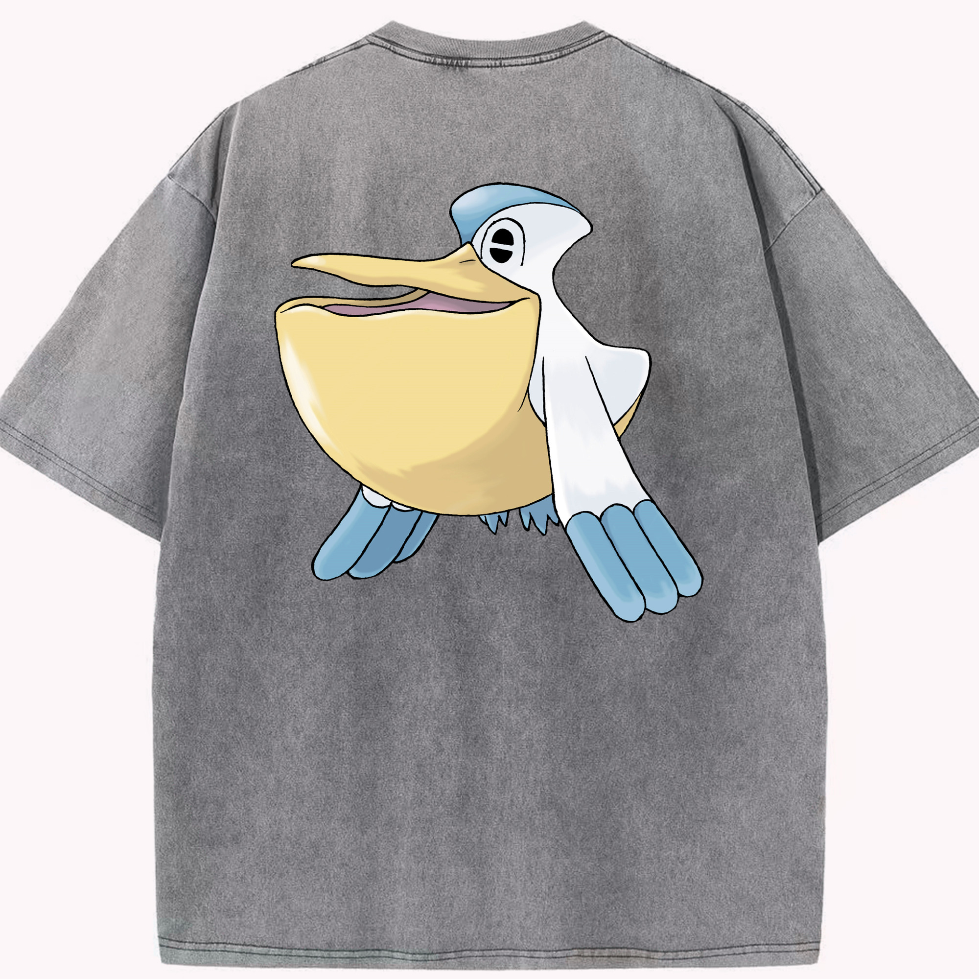 （画像用） ポケットモンスター Pokémon 綿100% ヴィンテージ風 半袖Tシャツ（背面プリント）