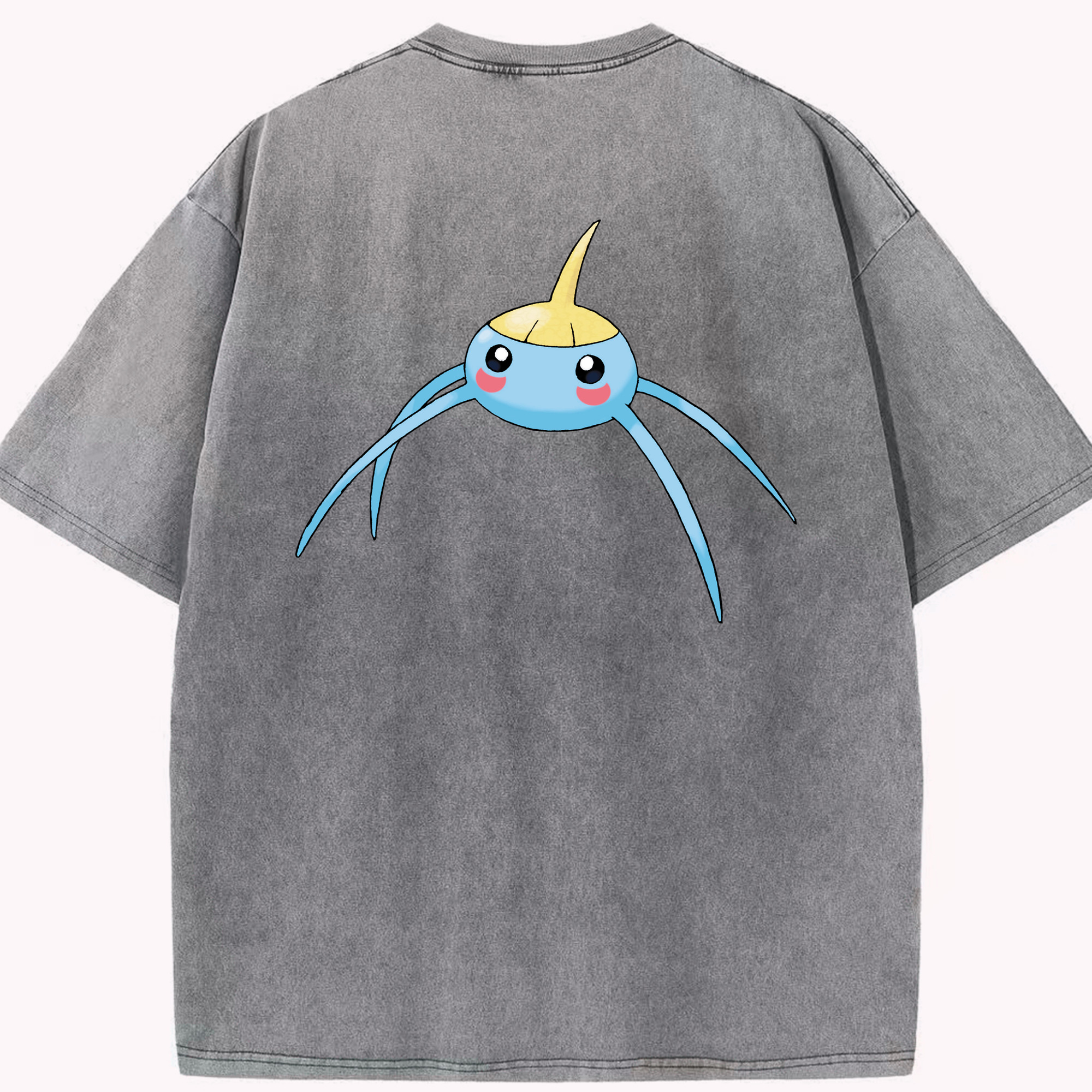 （画像用） ポケットモンスター Pokémon 綿100% ヴィンテージ風 半袖Tシャツ（背面プリント）