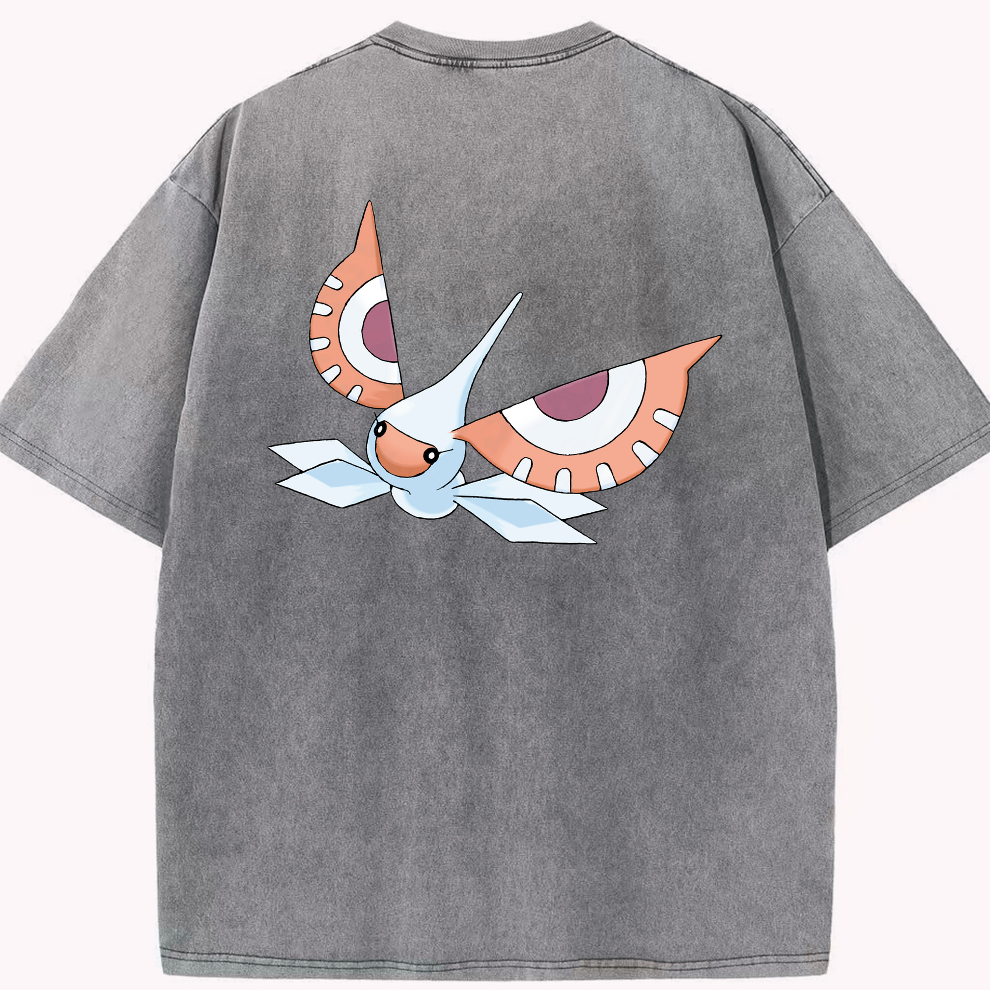 （画像用） ポケットモンスター Pokémon 綿100% ヴィンテージ風 半袖Tシャツ（背面プリント）