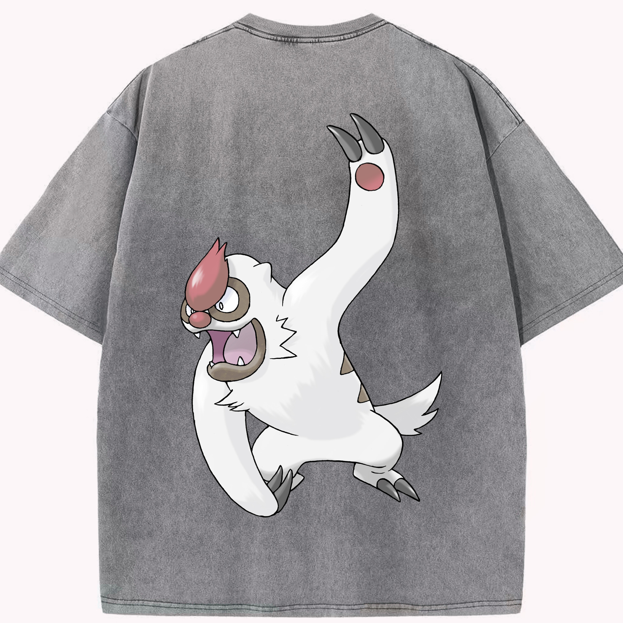 （画像用） ポケットモンスター Pokémon 綿100% ヴィンテージ風 半袖Tシャツ（背面プリント）