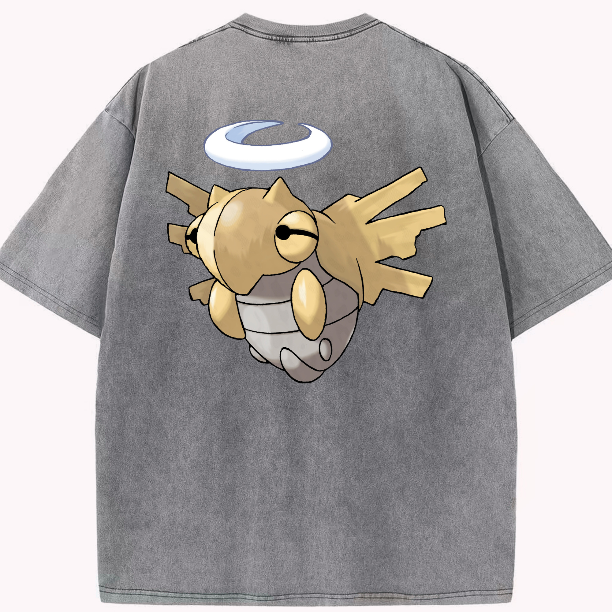 （画像用） ポケットモンスター Pokémon 綿100% ヴィンテージ風 半袖Tシャツ（背面プリント）