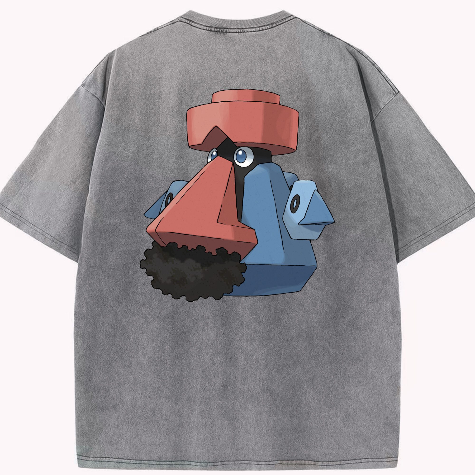 （画像用） ポケットモンスター Pokémon 綿100% ヴィンテージ風 半袖Tシャツ（背面プリント）
