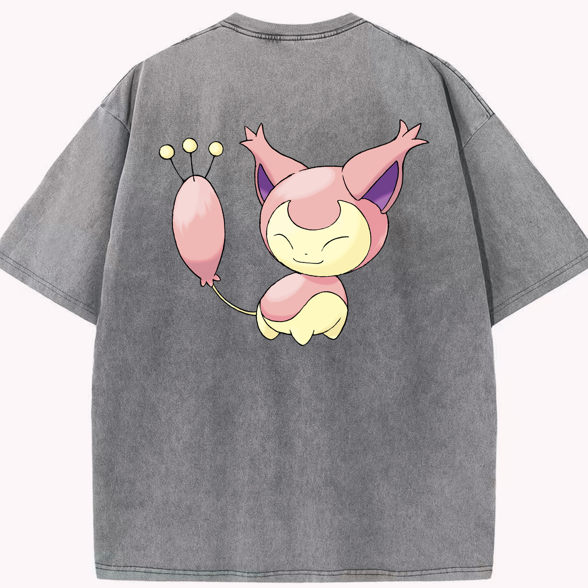 （画像用） ポケットモンスター Pokémon 綿100% ヴィンテージ風 半袖Tシャツ（背面プリント）
