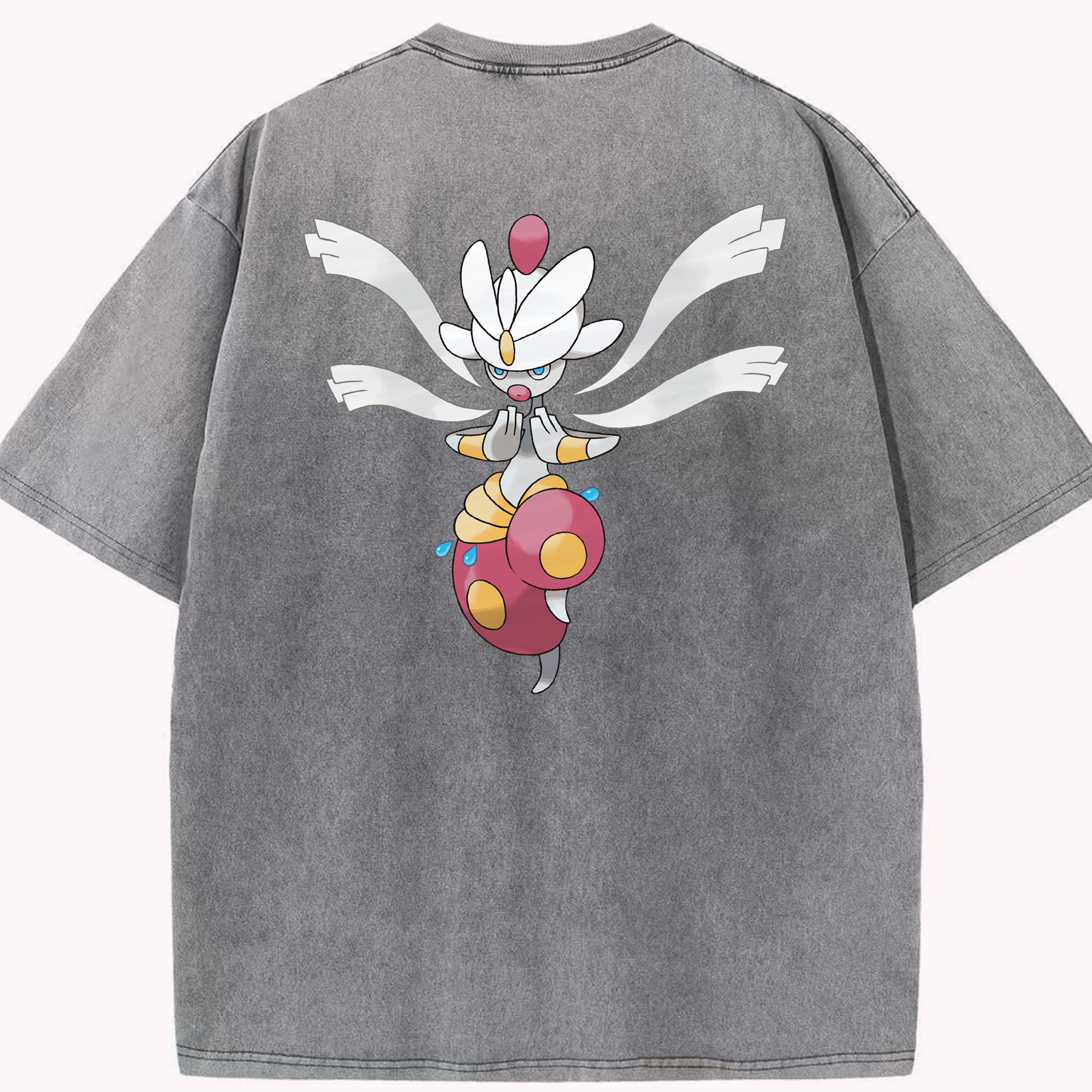 （画像用） ポケットモンスター Pokémon 綿100% ヴィンテージ風 半袖Tシャツ（背面プリント）