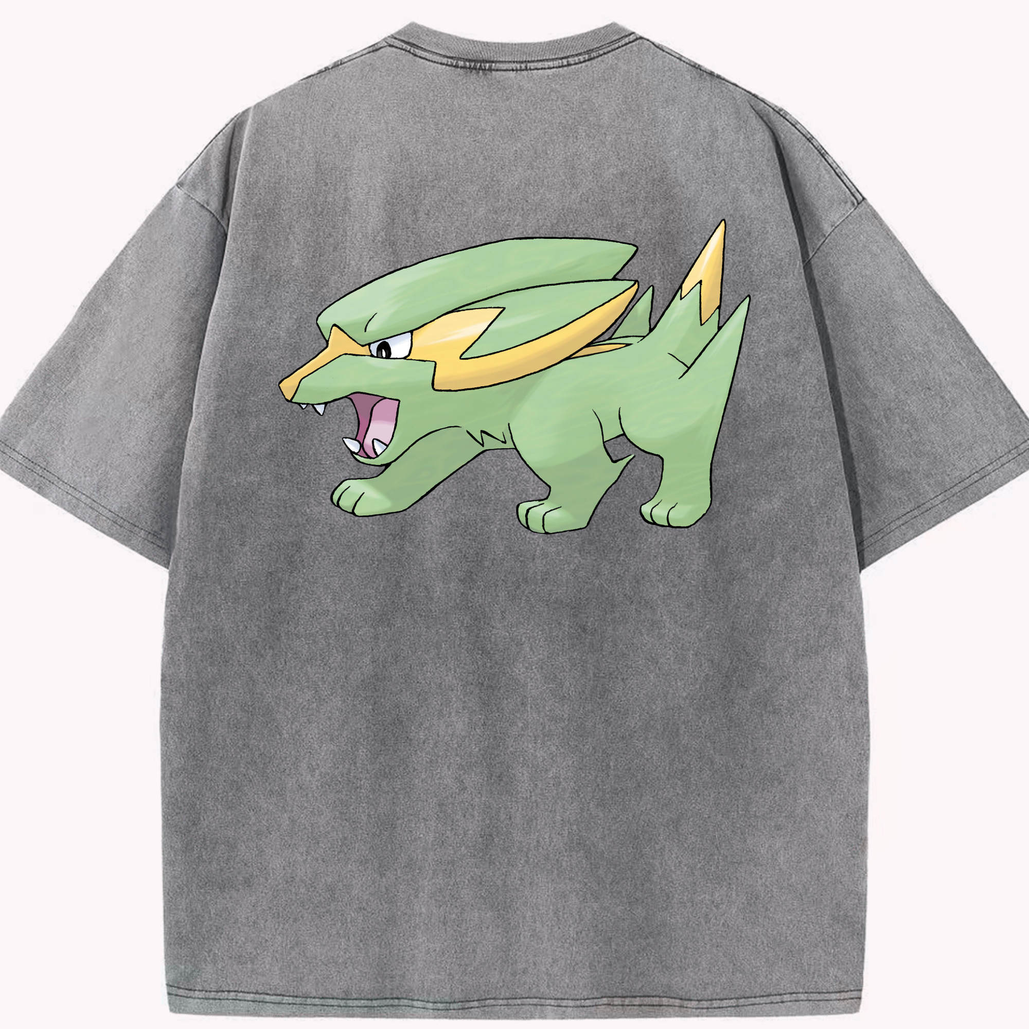 （画像用） ポケットモンスター Pokémon 綿100% ヴィンテージ風 半袖Tシャツ（背面プリント）
