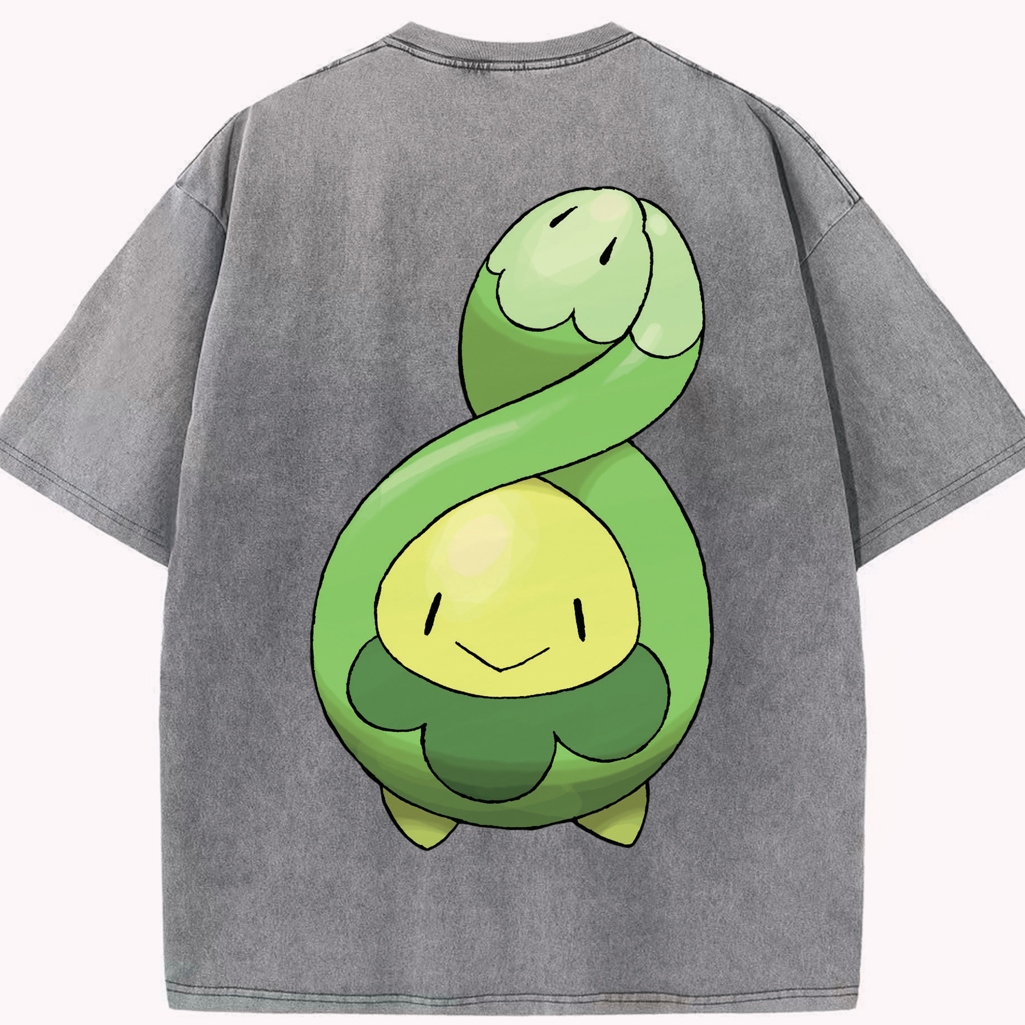 （画像用） ポケットモンスター Pokémon 綿100% ヴィンテージ風 半袖Tシャツ（背面プリント）