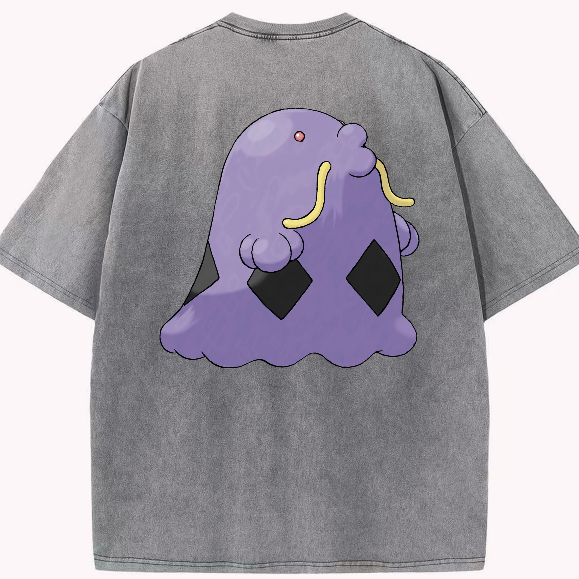 （画像用） ポケットモンスター Pokémon 綿100% ヴィンテージ風 半袖Tシャツ（背面プリント）
