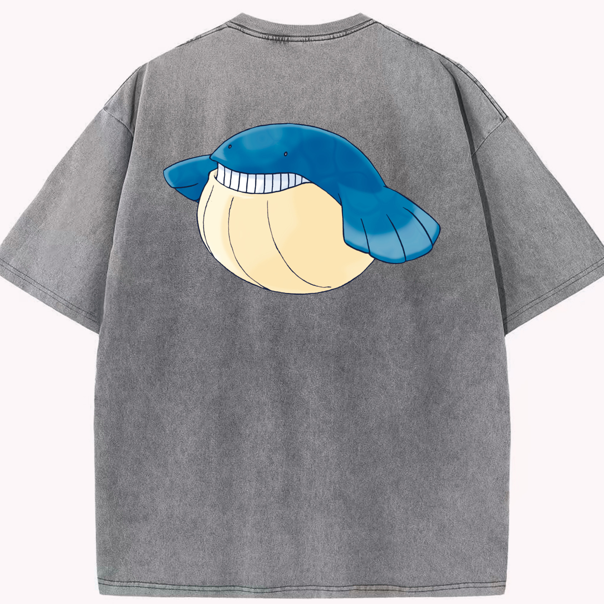 （画像用） ポケットモンスター Pokémon 綿100% ヴィンテージ風 半袖Tシャツ（背面プリント）