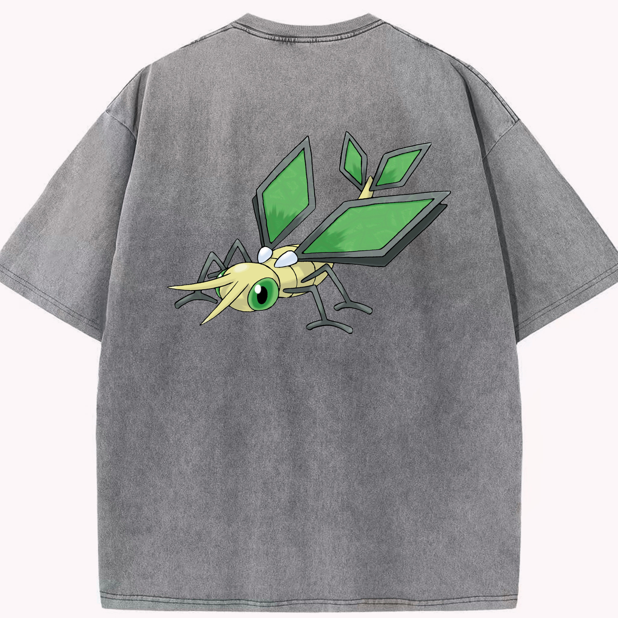 （画像用） ポケットモンスター Pokémon 綿100% ヴィンテージ風 半袖Tシャツ（背面プリント）