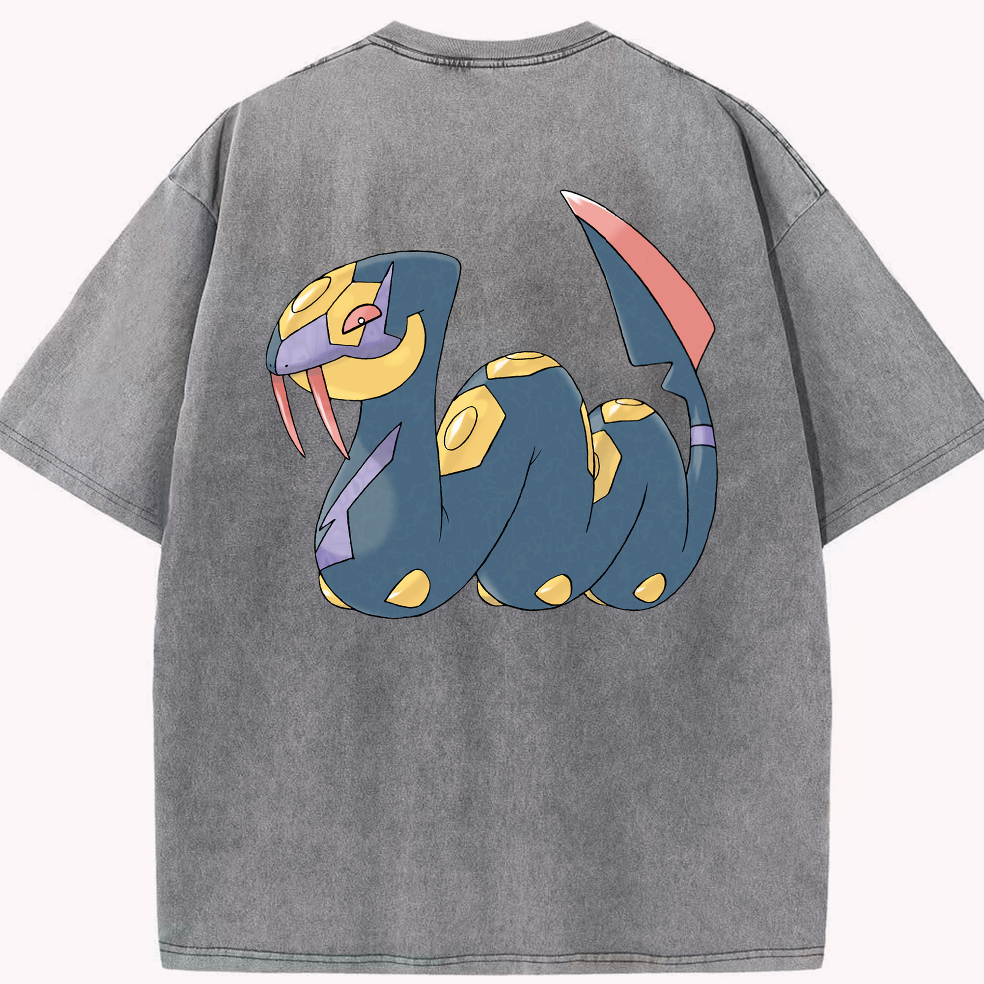 （画像用） ポケットモンスター Pokémon 綿100% ヴィンテージ風 半袖Tシャツ（背面プリント）