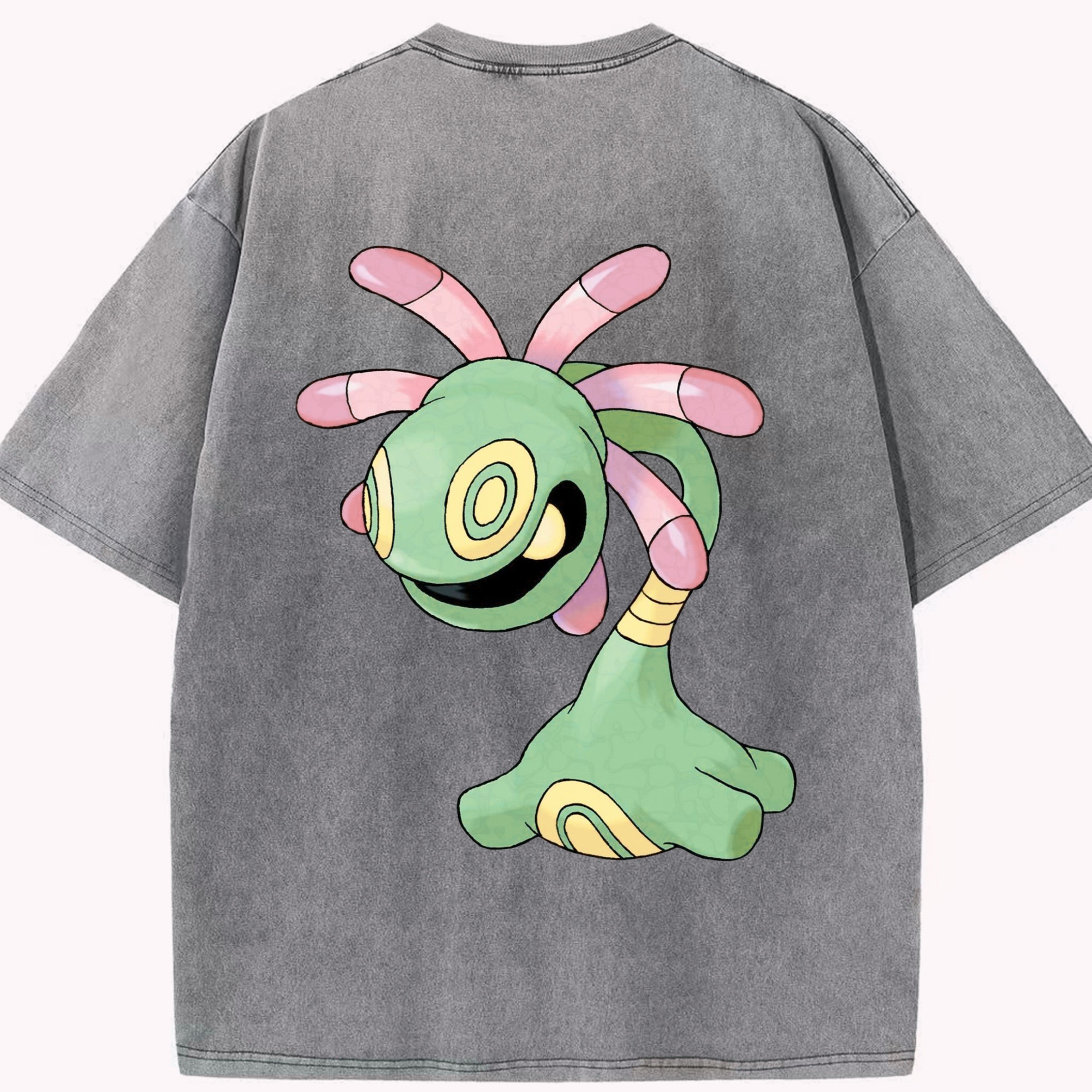 （画像用） ポケットモンスター Pokémon 綿100% ヴィンテージ風 半袖Tシャツ（背面プリント）