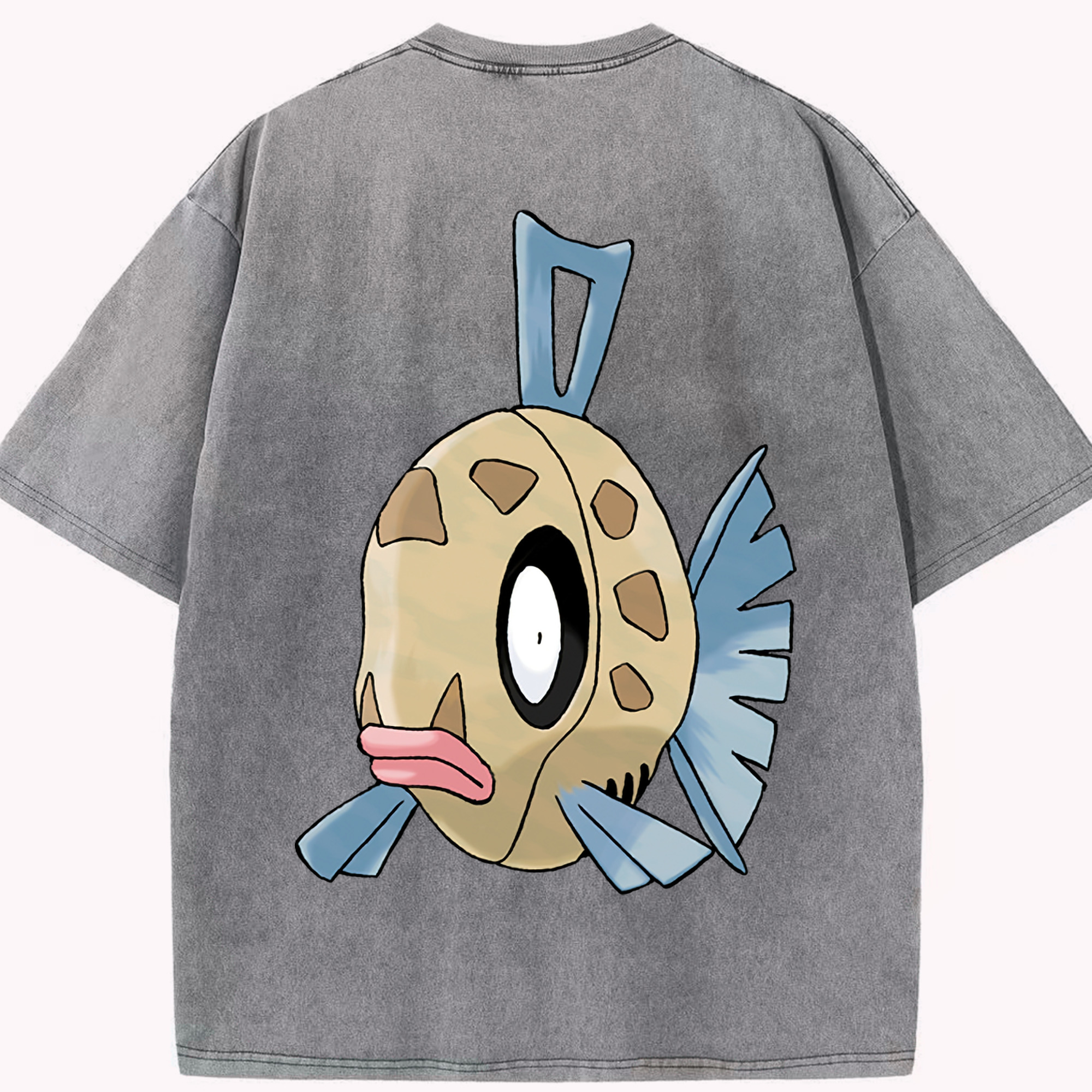 （画像用） ポケットモンスター Pokémon 綿100% ヴィンテージ風 半袖Tシャツ（背面プリント）