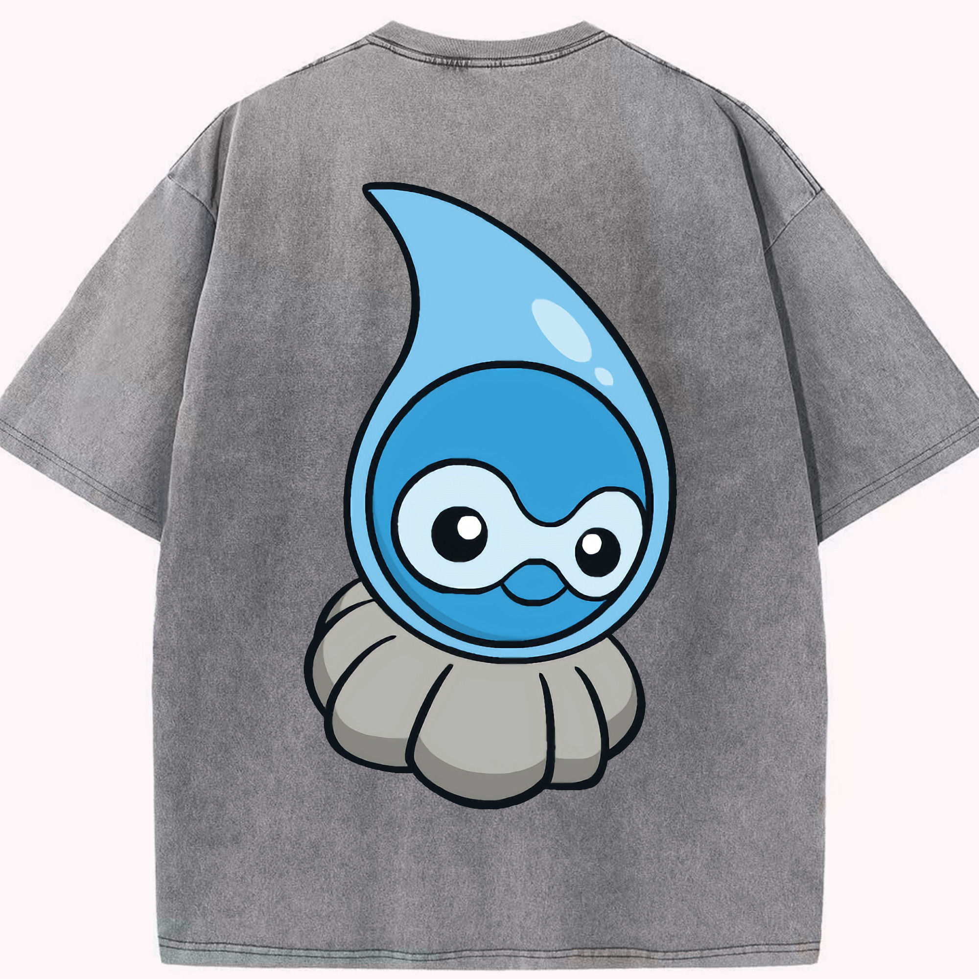 （画像用） ポケットモンスター Pokémon 綿100% ヴィンテージ風 半袖Tシャツ（背面プリント）