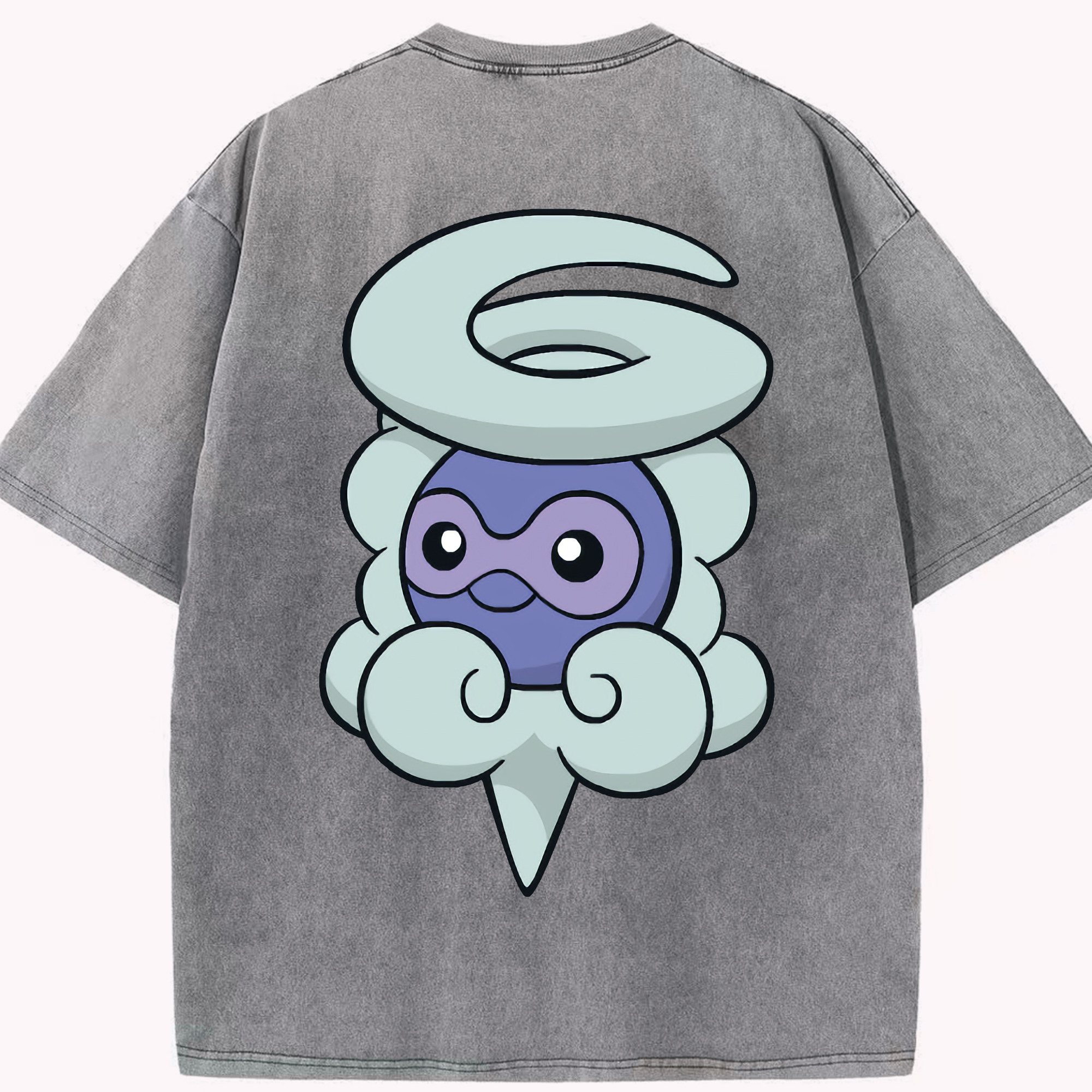 （画像用） ポケットモンスター Pokémon 綿100% ヴィンテージ風 半袖Tシャツ（背面プリント）