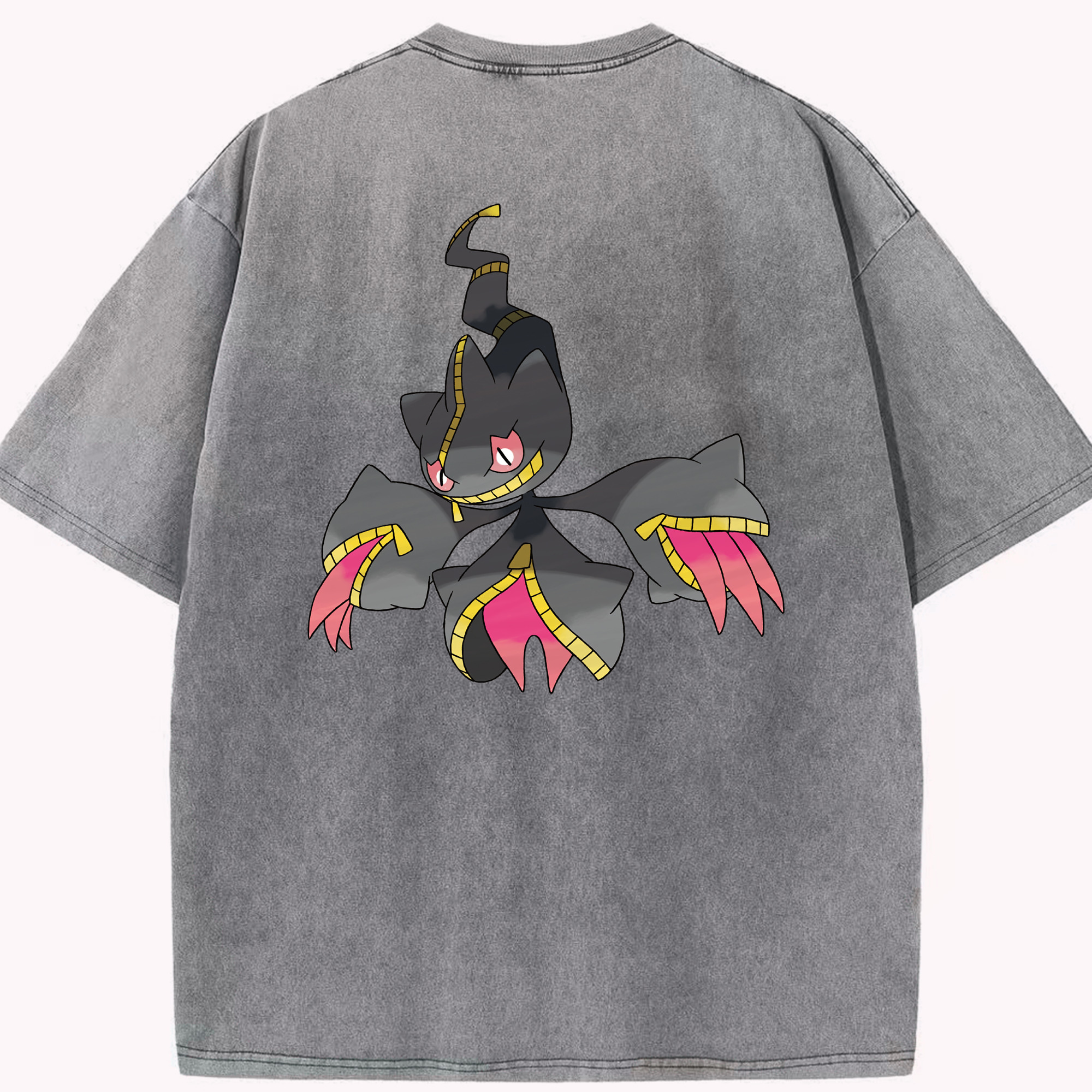 （画像用） ポケットモンスター Pokémon 綿100% ヴィンテージ風 半袖Tシャツ（背面プリント）
