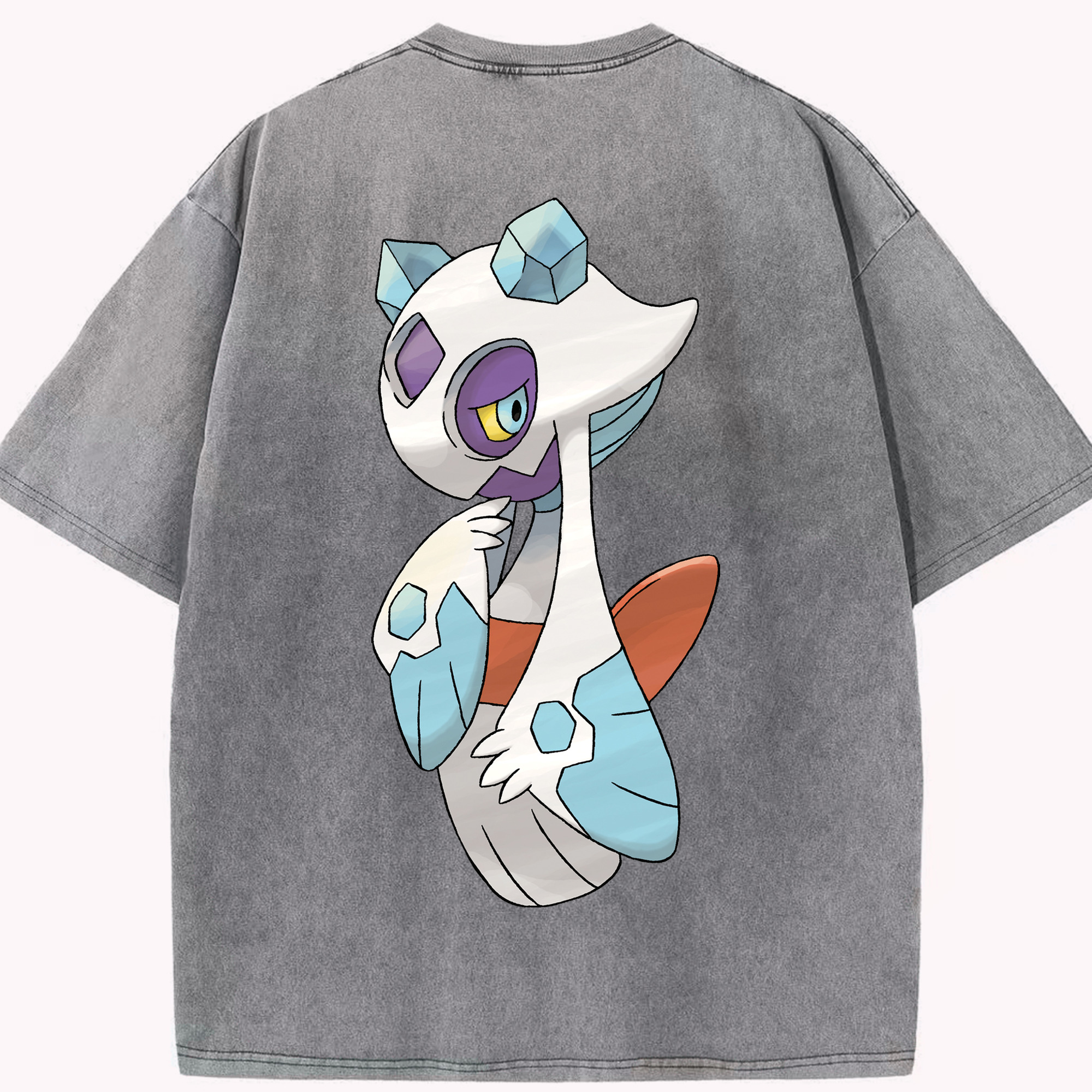 （画像用） ポケットモンスター Pokémon 綿100% ヴィンテージ風 半袖Tシャツ（背面プリント）