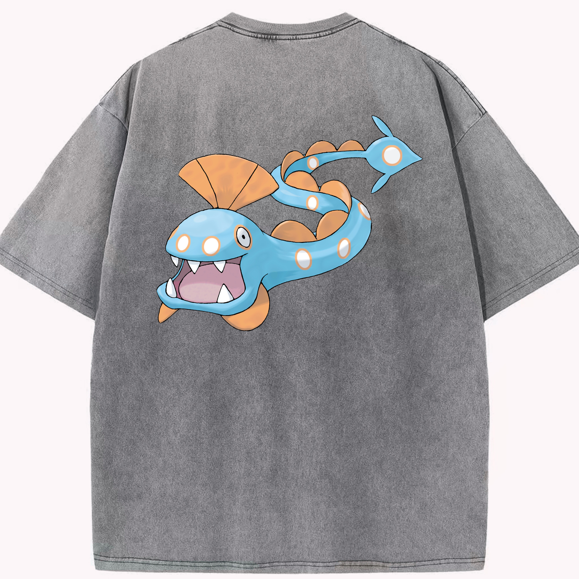 （画像用） ポケットモンスター Pokémon 綿100% ヴィンテージ風 半袖Tシャツ（背面プリント）
