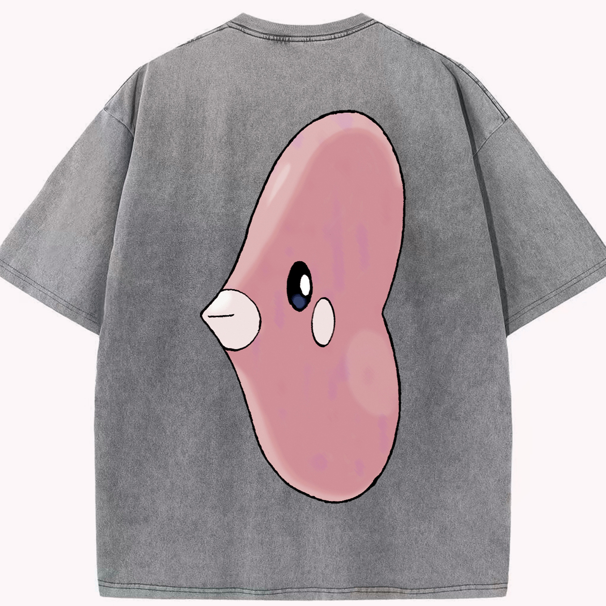 （画像用） ポケットモンスター Pokémon 綿100% ヴィンテージ風 半袖Tシャツ（背面プリント）