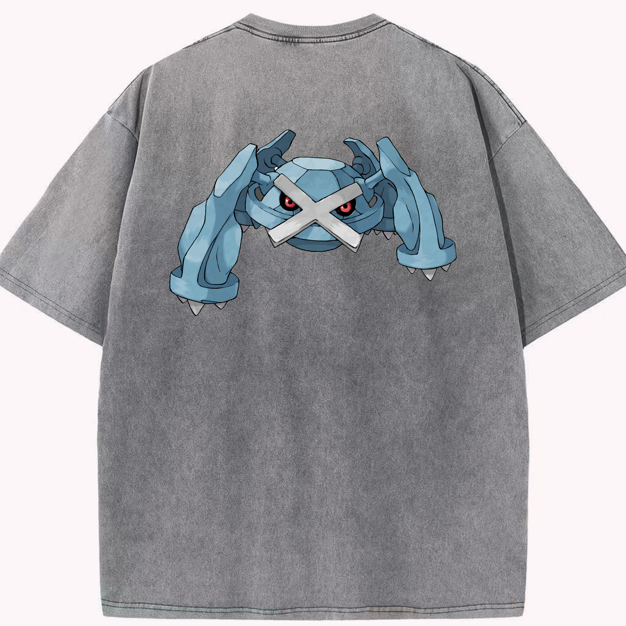 （画像用） ポケットモンスター Pokémon 綿100% ヴィンテージ風 半袖Tシャツ（背面プリント）