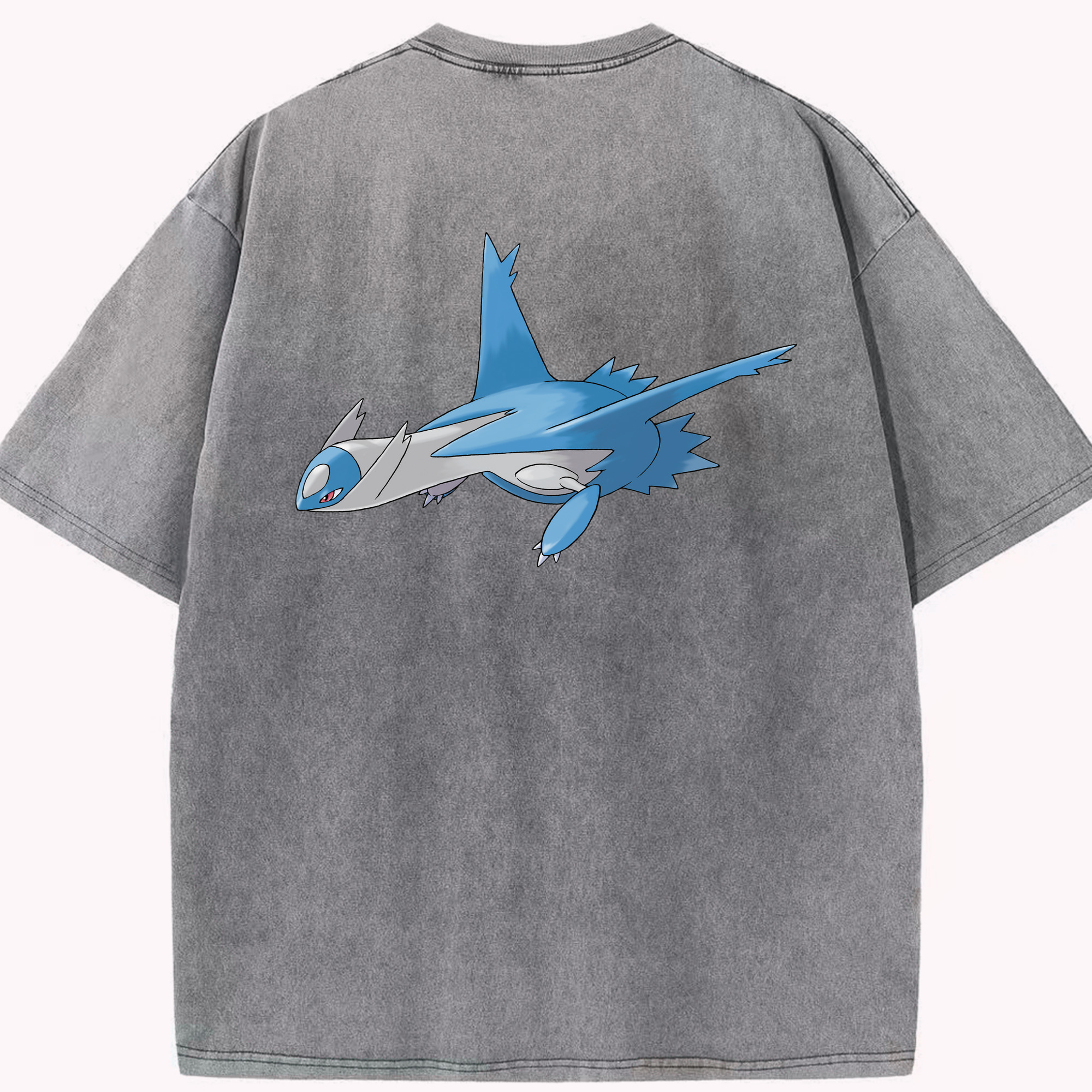 （画像用） ポケットモンスター Pokémon 綿100% ヴィンテージ風 半袖Tシャツ（背面プリント）