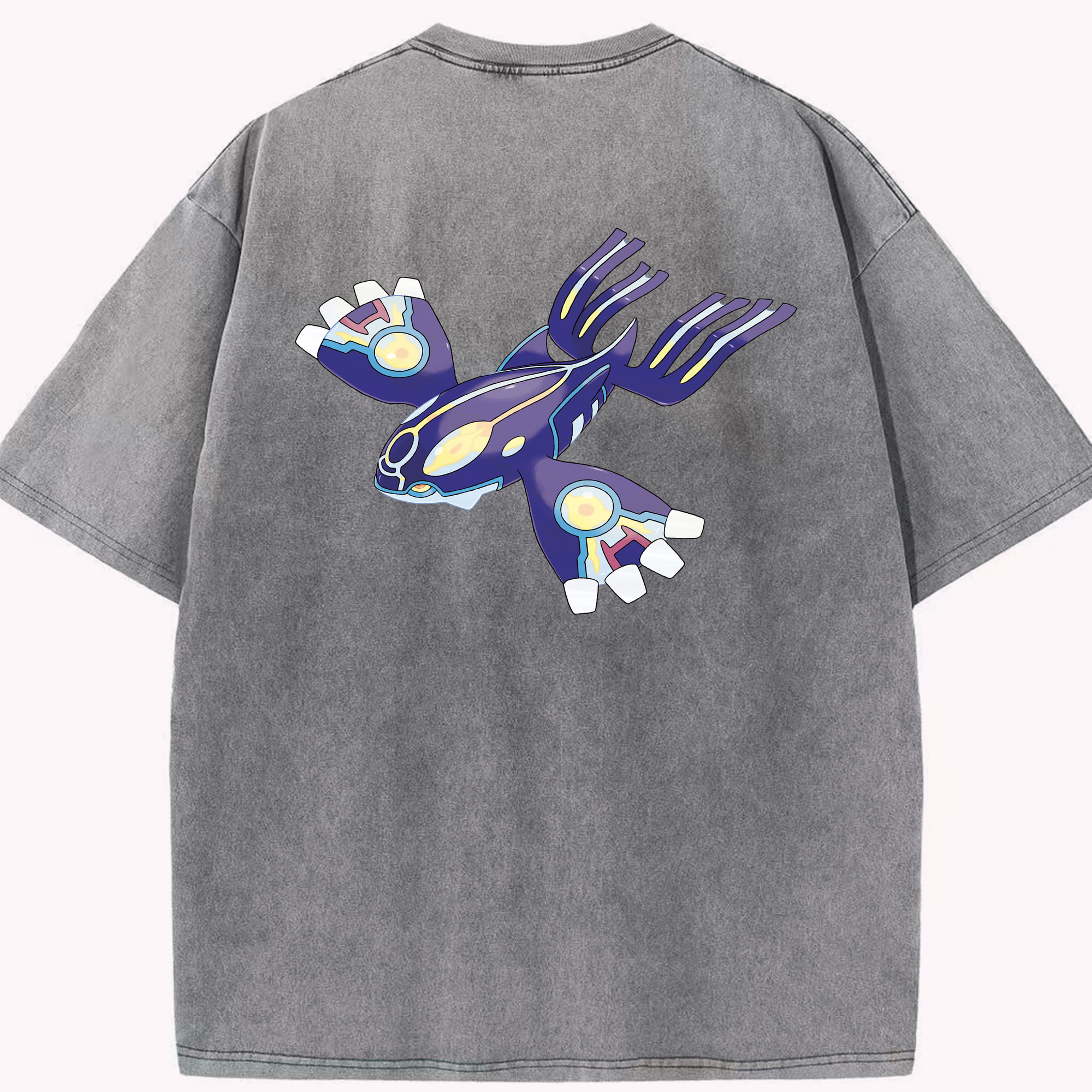 （画像用） ポケットモンスター Pokémon 綿100% ヴィンテージ風 半袖Tシャツ（背面プリント）