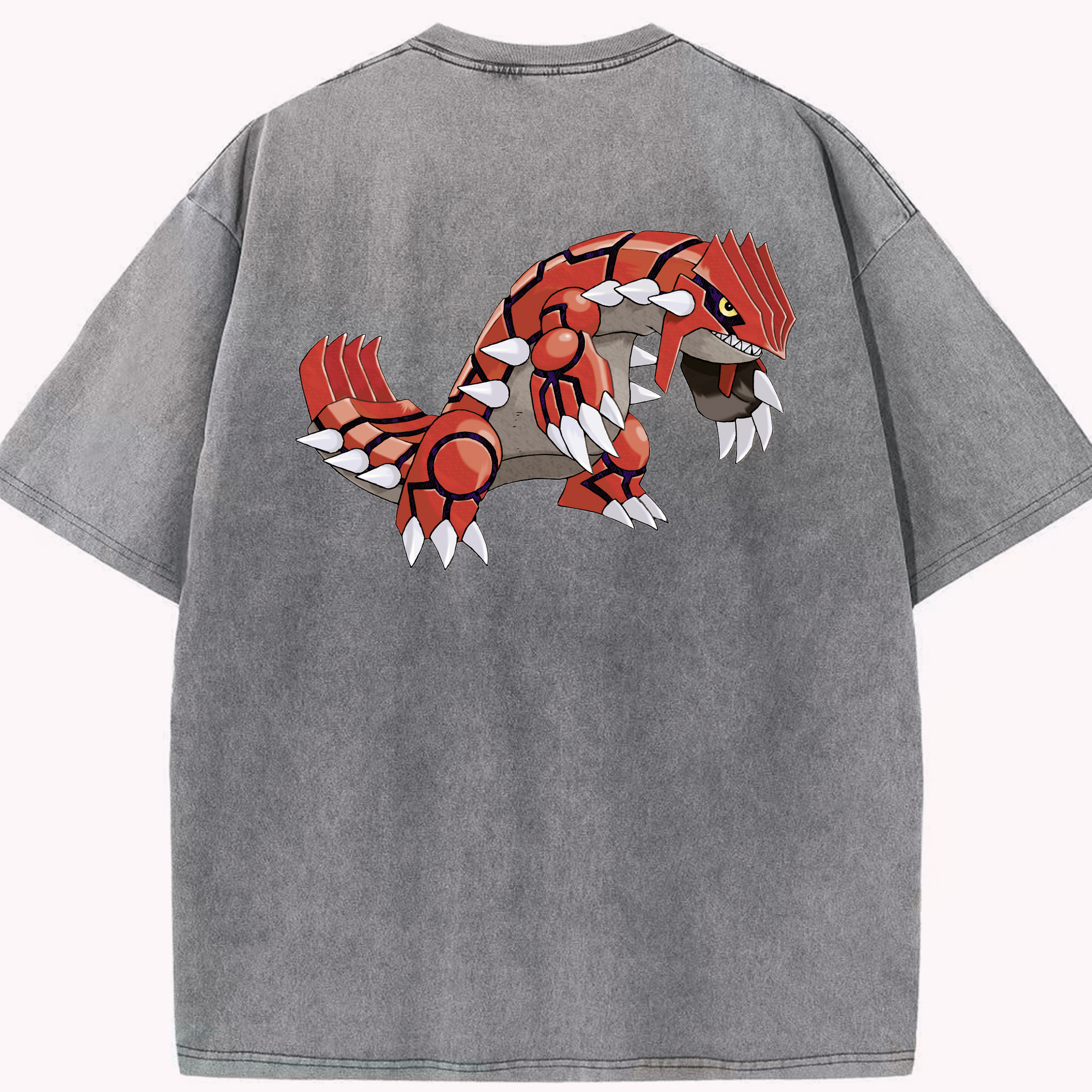 （画像用） ポケットモンスター Pokémon 綿100% ヴィンテージ風 半袖Tシャツ（背面プリント）